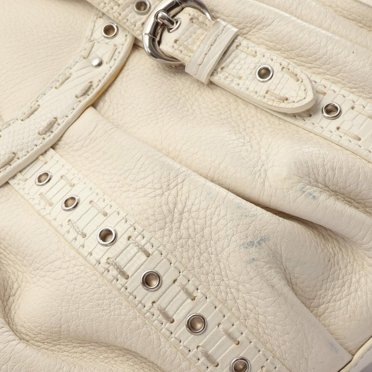 Dior Leather Tote — White