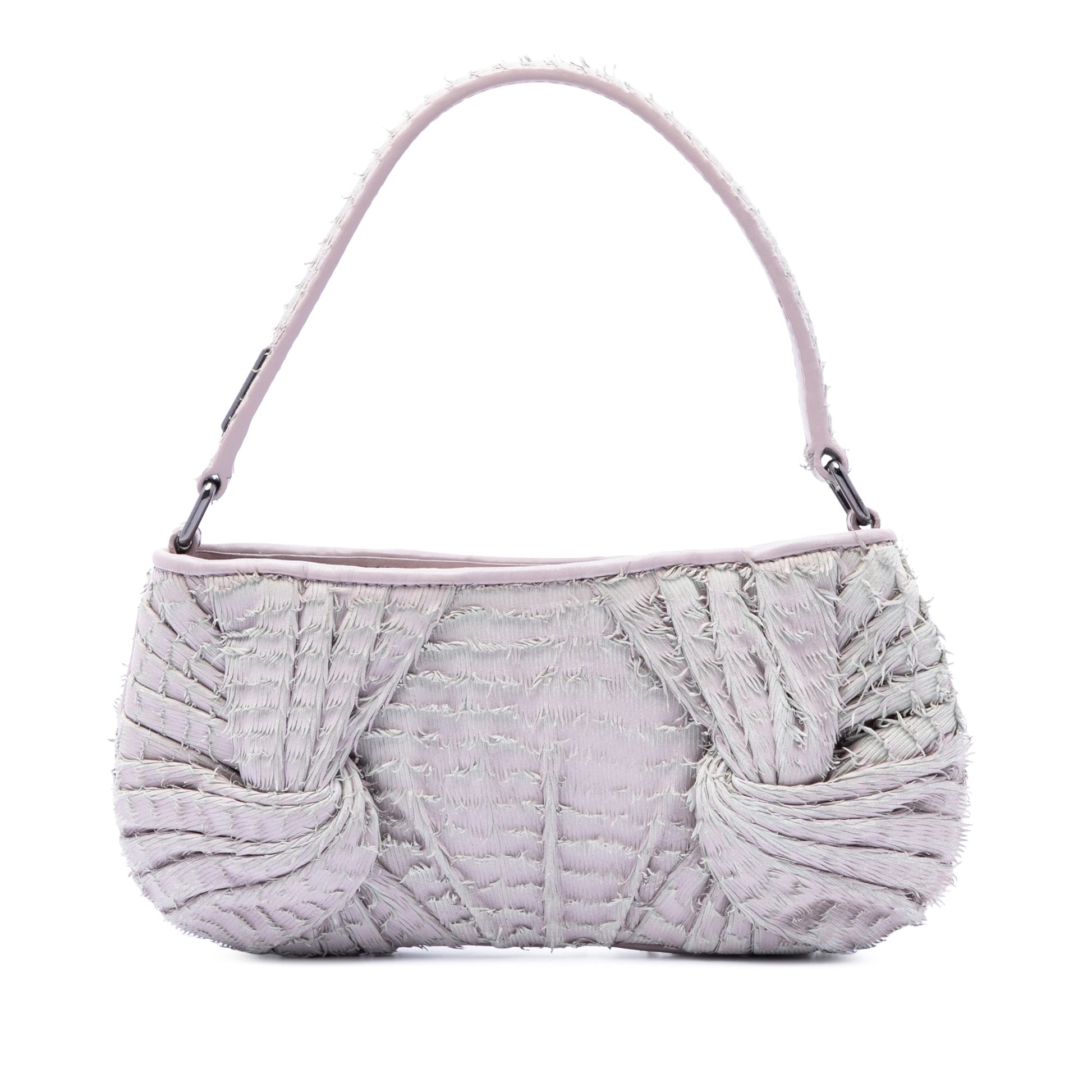 Burberry Prorsum Leather Fringed Shoulder Bag