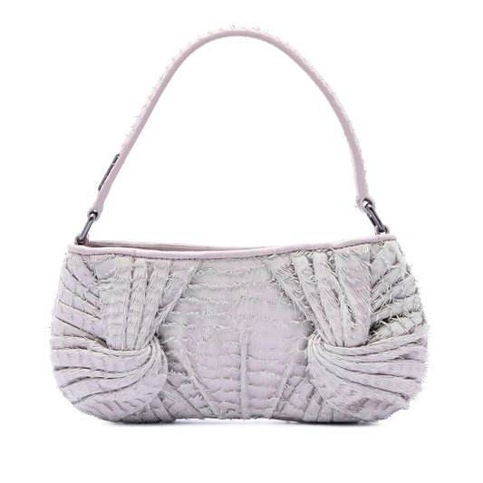 Burberry Prorsum Leather Fringed Shoulder Bag