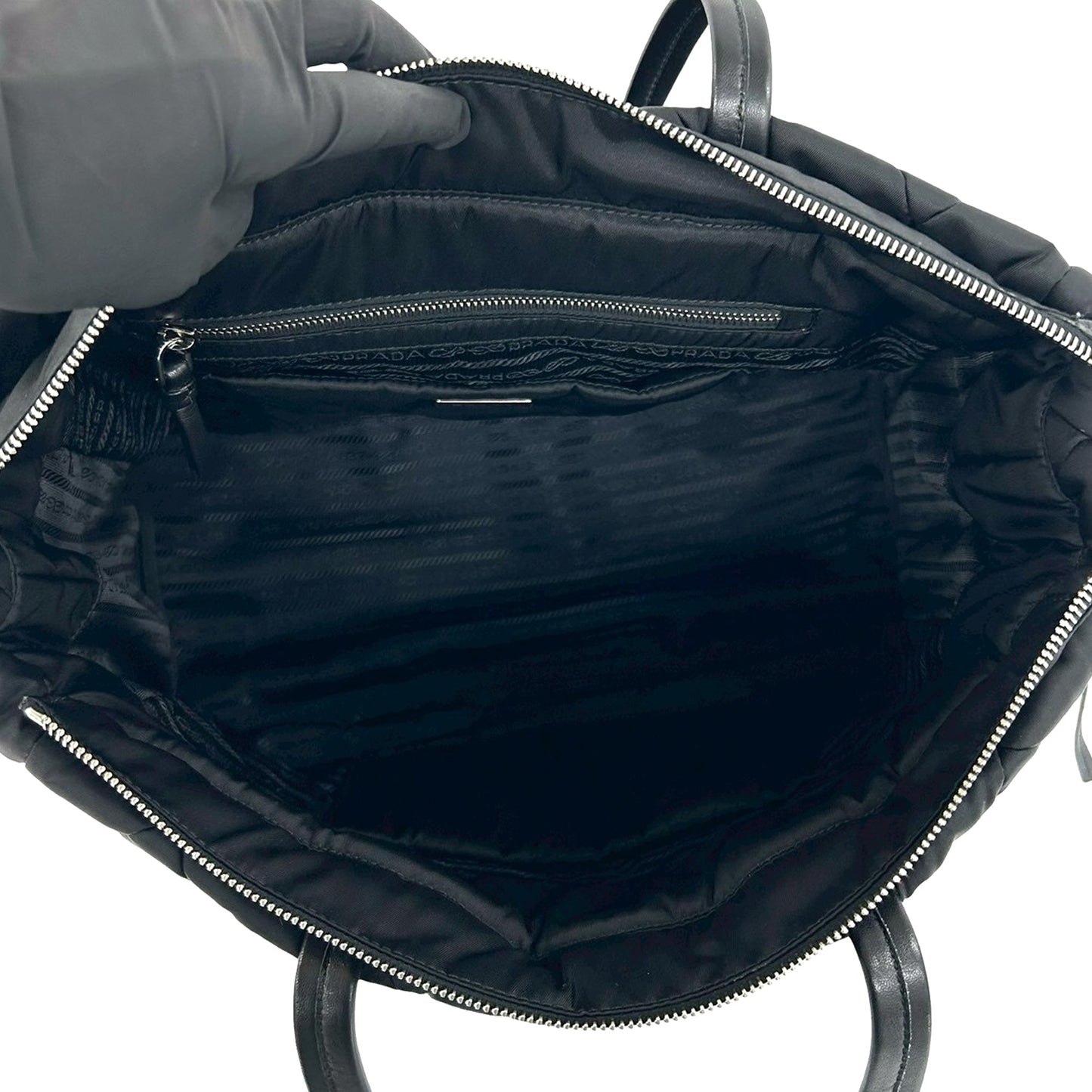Prada Impuntu Tessuto Tote