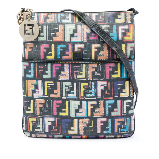 Fendi Multicolor Zucca Spalmati Forever Crossbody