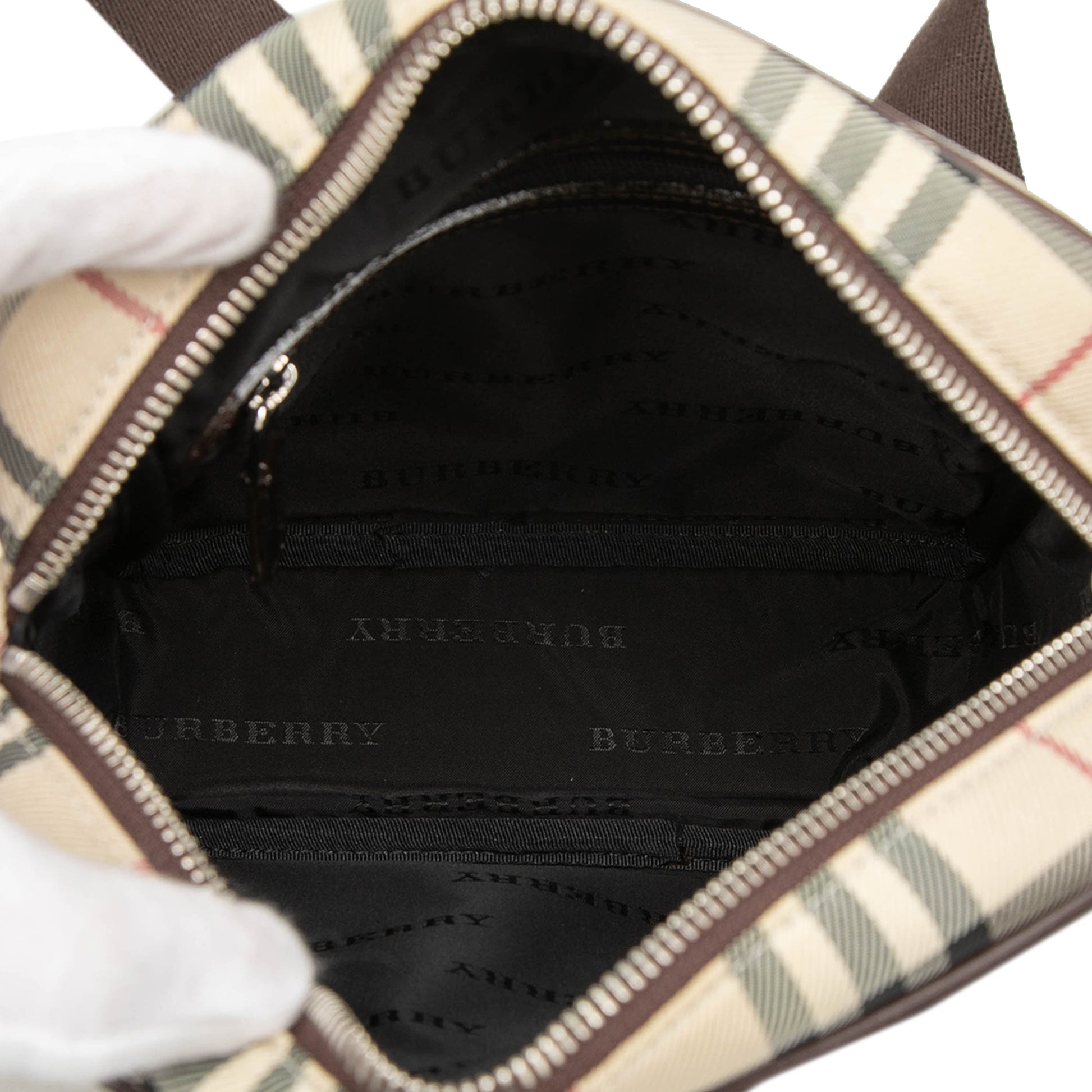 Burberry House Check Canvas Crossbody