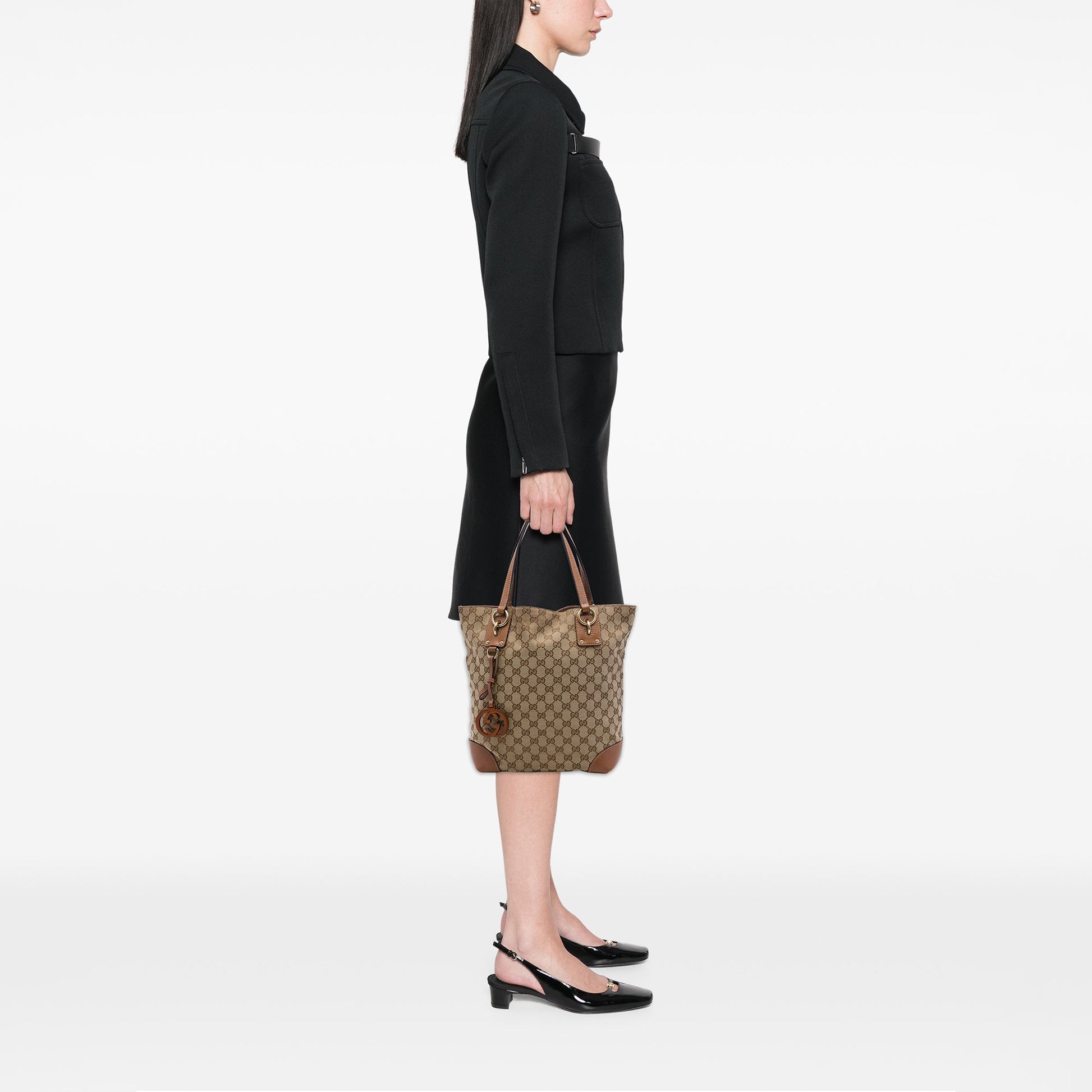 Gucci GG Canvas GG Charm Tote