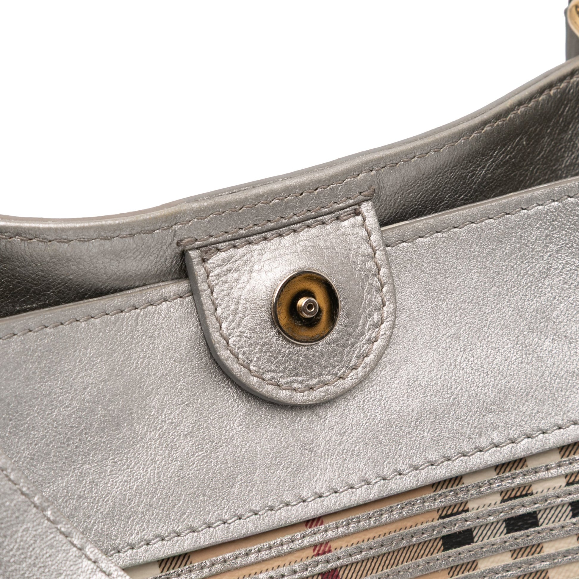 Burberry Haymarket Check Coated Canvas Ravensdon Handbag