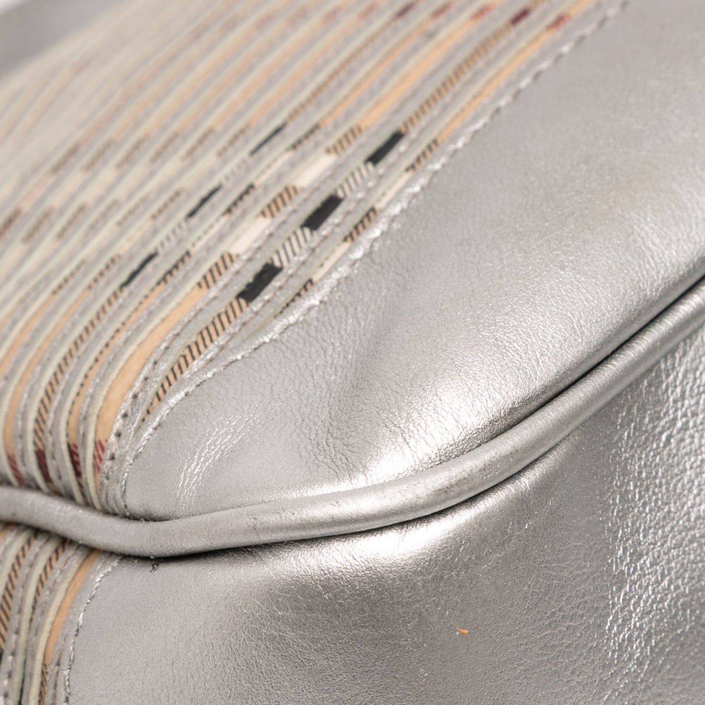 Burberry Haymarket Check Coated Canvas Ravensdon Handbag
