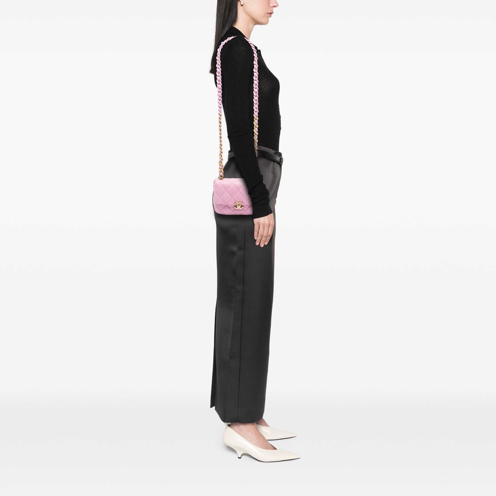 Chanel Mini Quilted Lambskin Candy Chain Flap