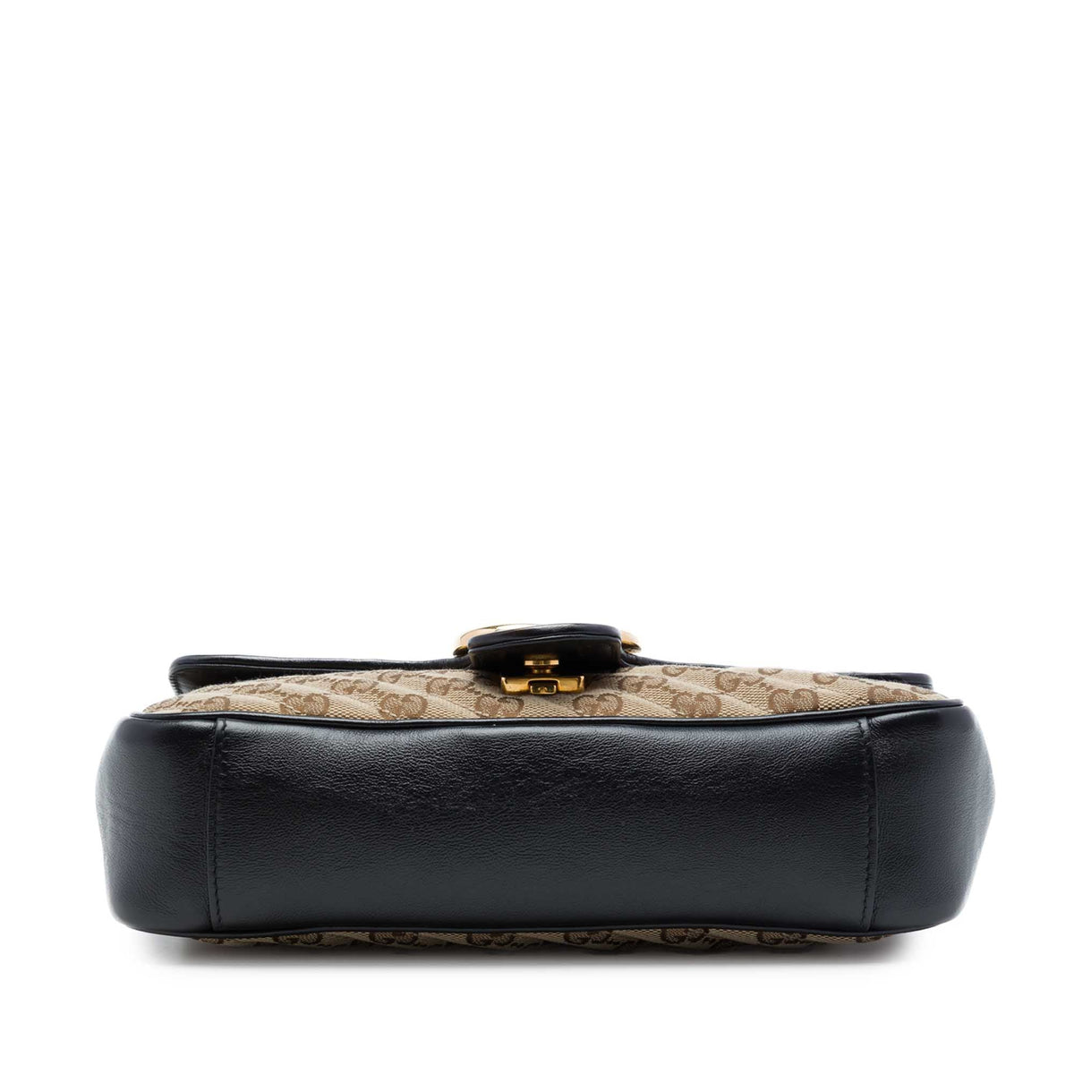 Gucci Medium GG Marmont Matelasse Diagonal GG Canvas Shoulder Bag — Beige
