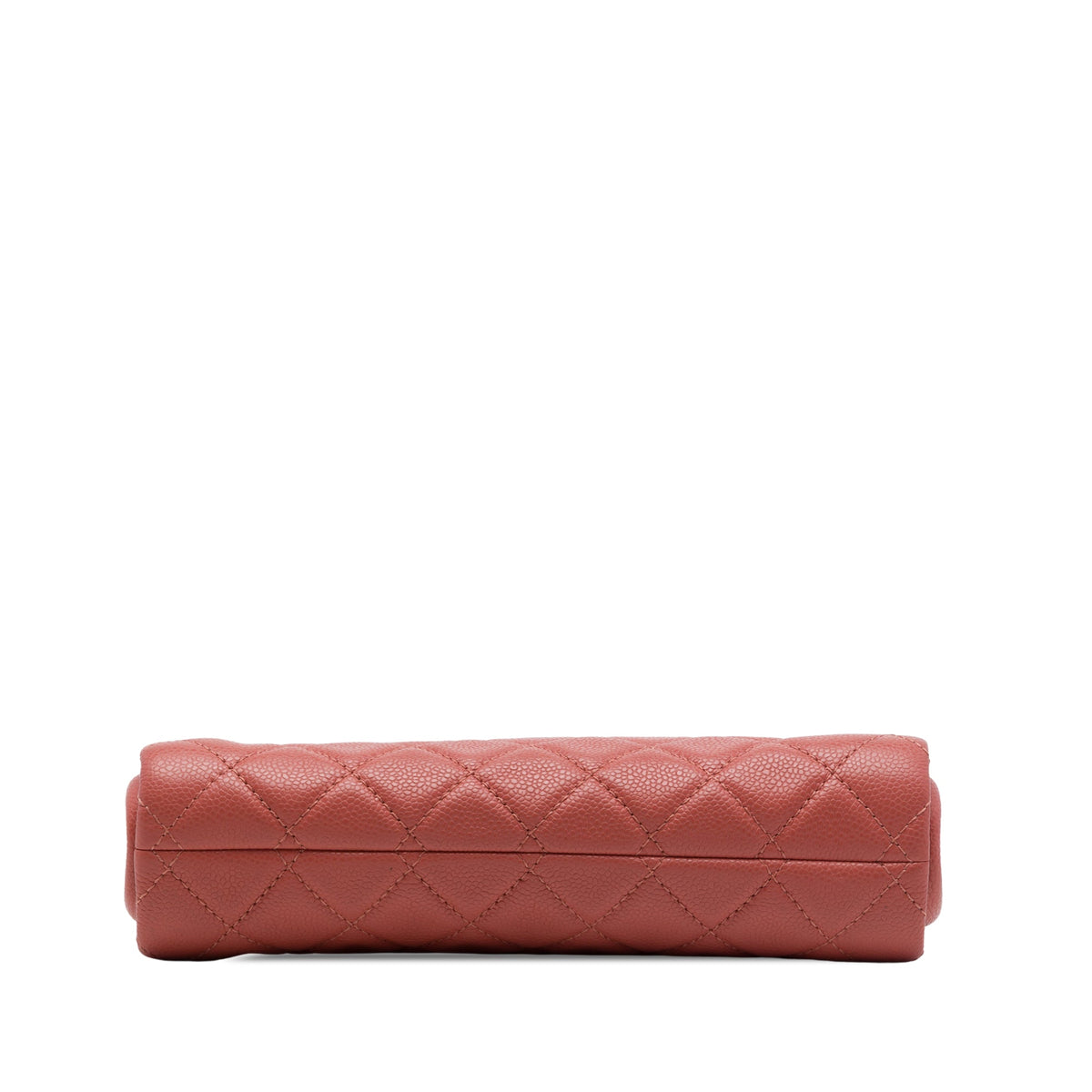 Chanel CC Quilted Caviar Frame Clutch — Pink