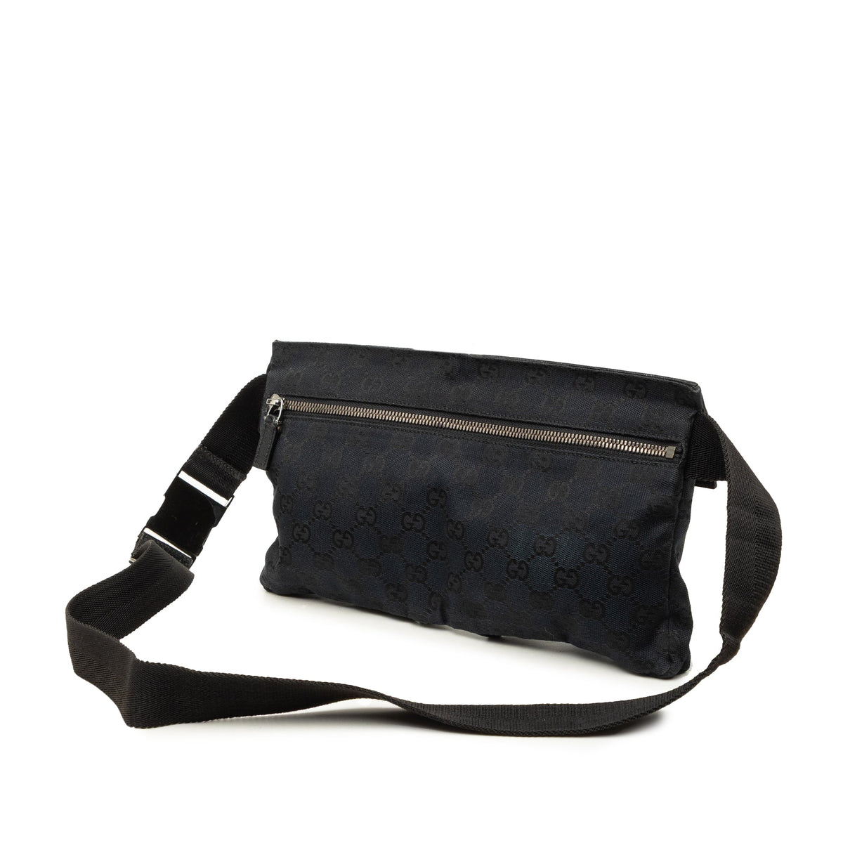 Gucci GG Canvas Double Pocket Belt Bag