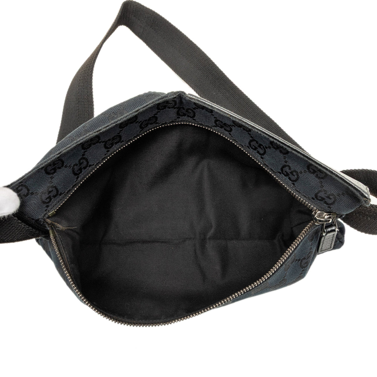 Gucci GG Canvas Double Pocket Belt Bag