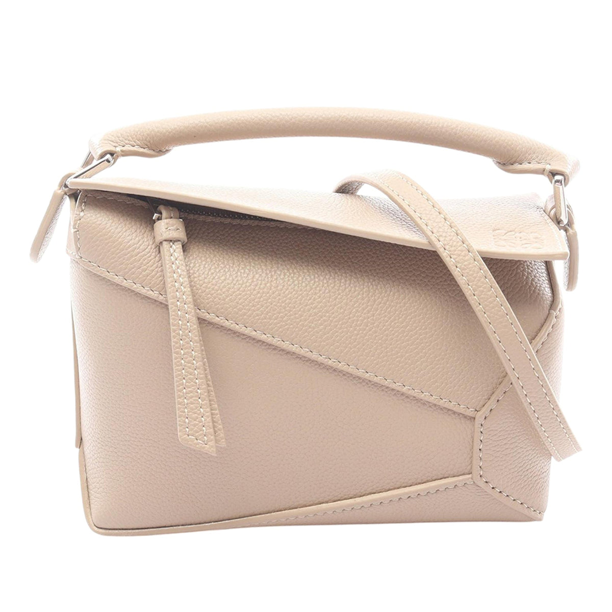 LOEWE Mini Calfskin Puzzle Edge Satchel