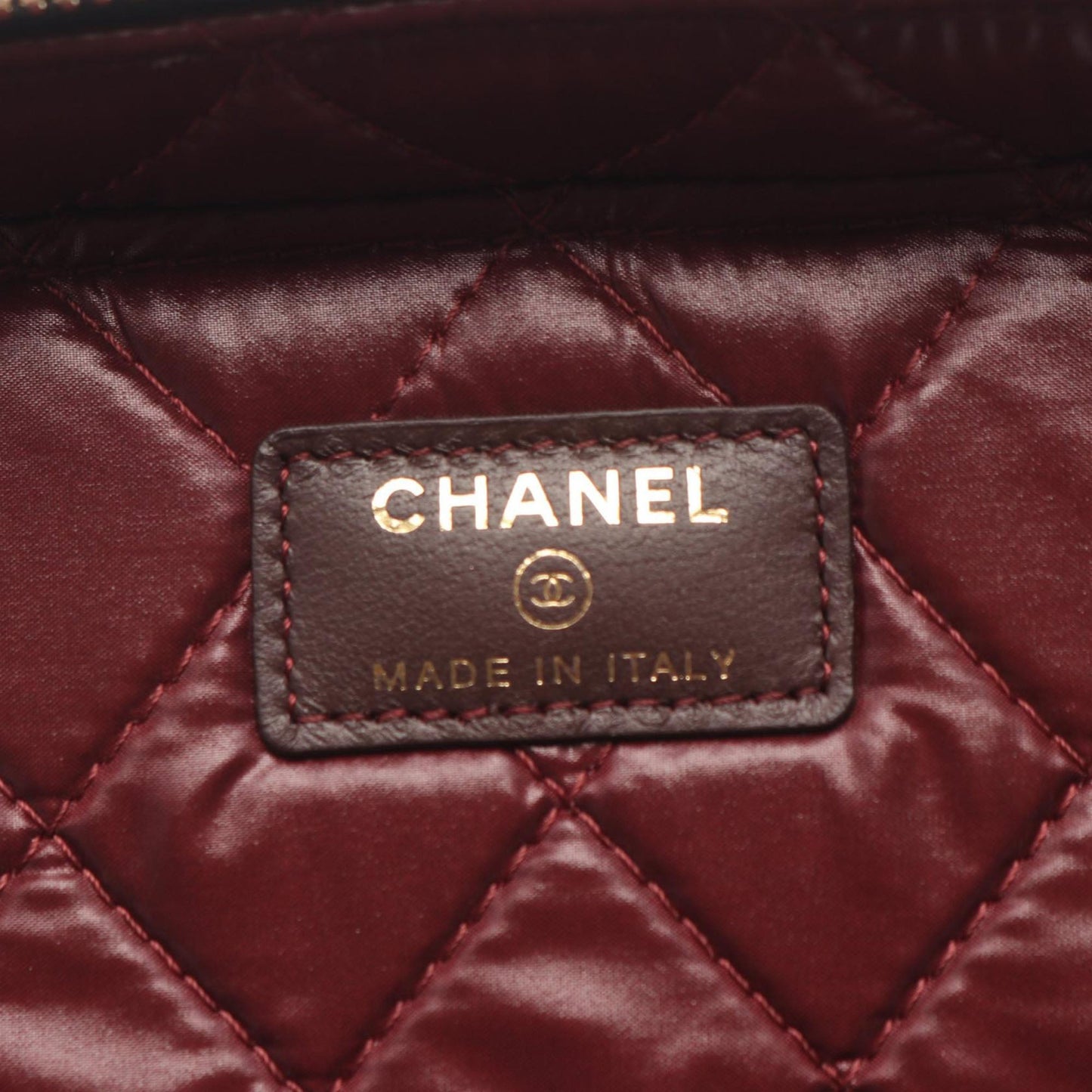 Chanel CC Quilted Lambskin Vanity Bag