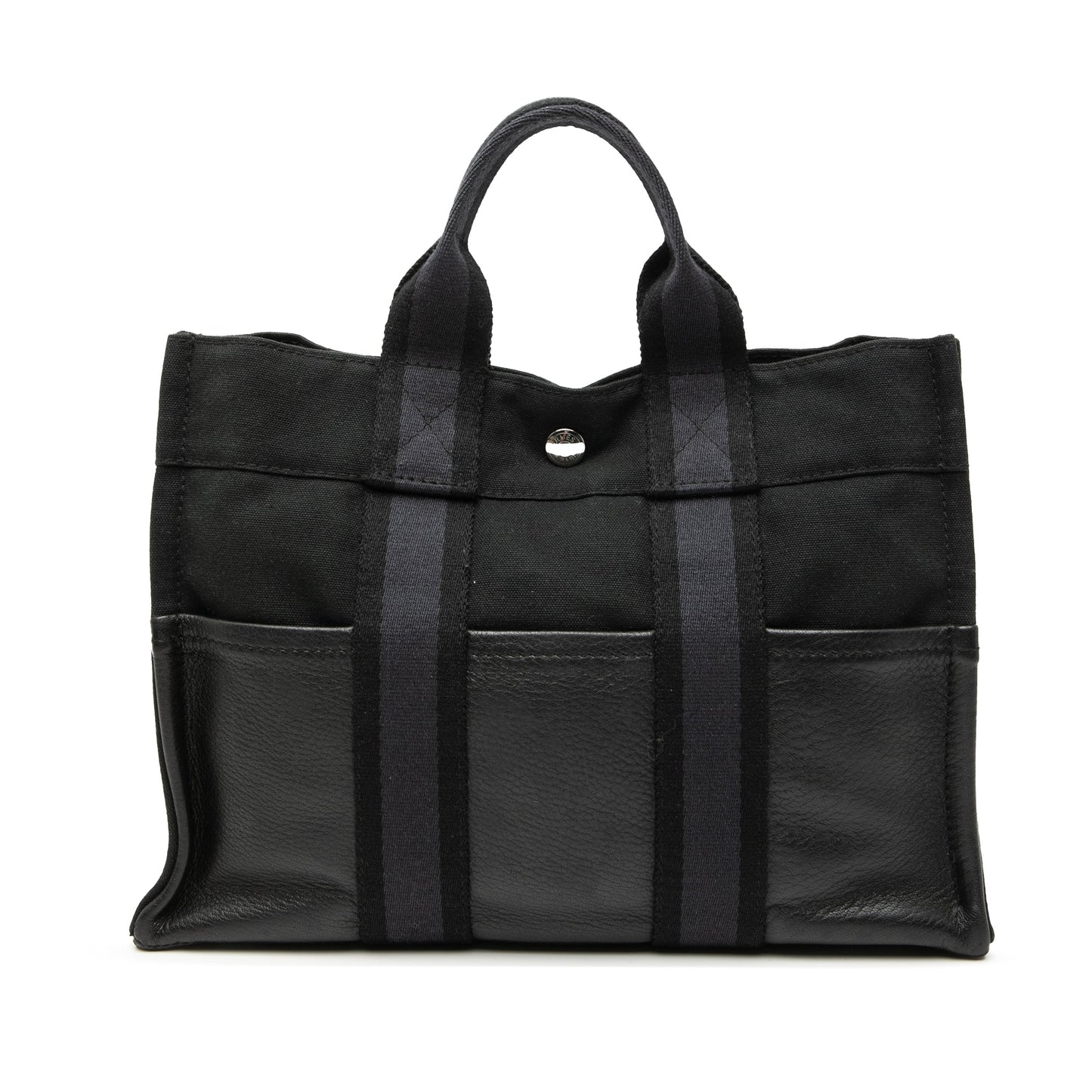 HermÃ¨s Canvas and Leather Fourre Tout PM