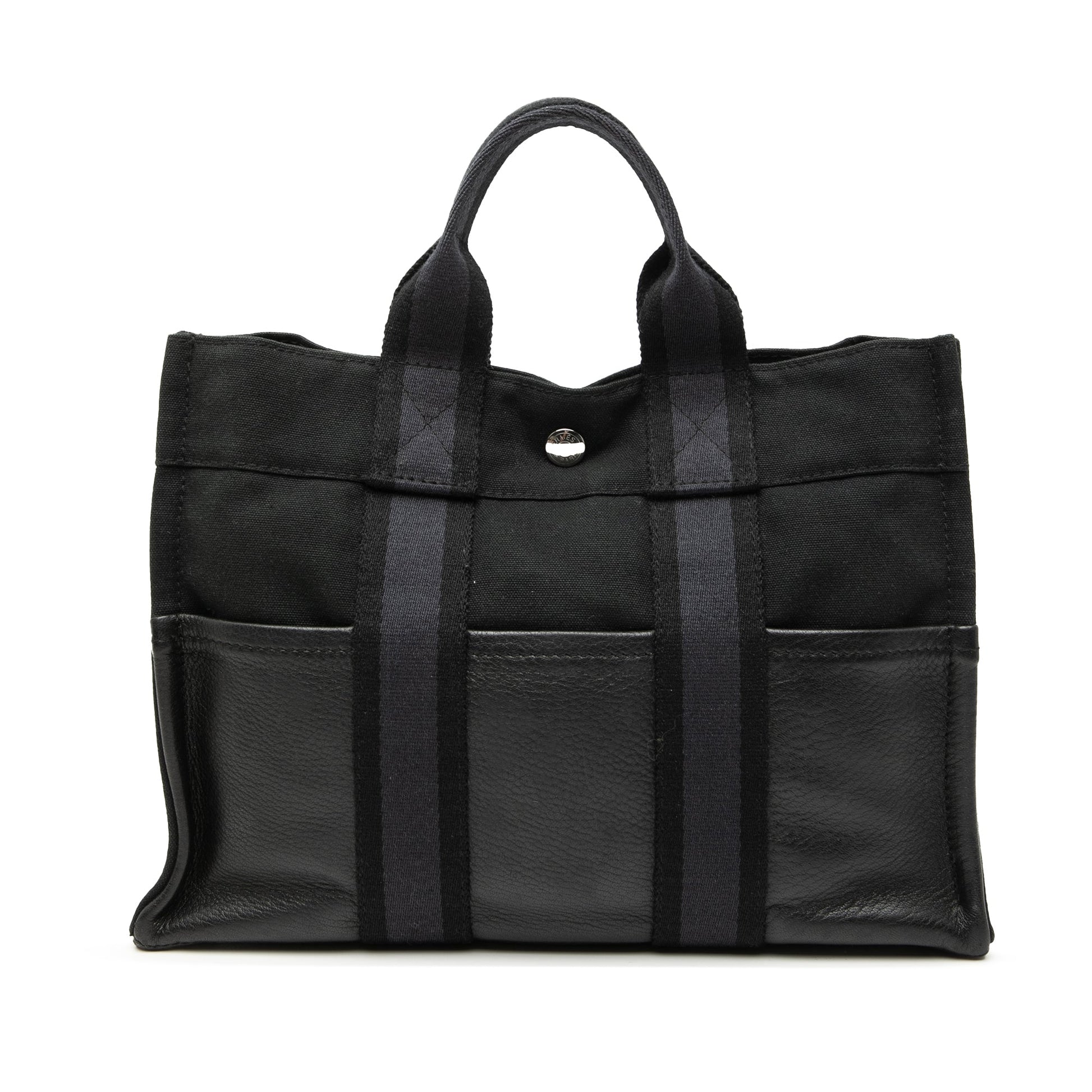 HermÃ¨s Canvas and Leather Fourre Tout PM