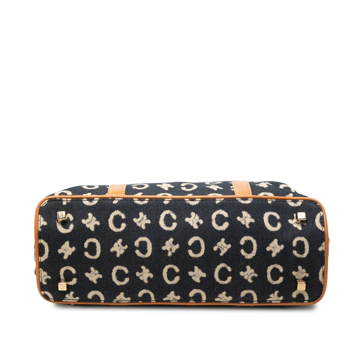 Celine C Macadam Denim Handbag