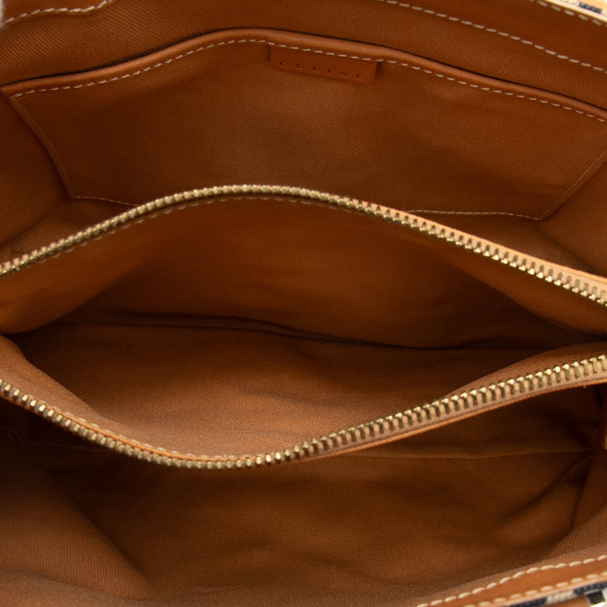 Celine C Macadam Denim Handbag