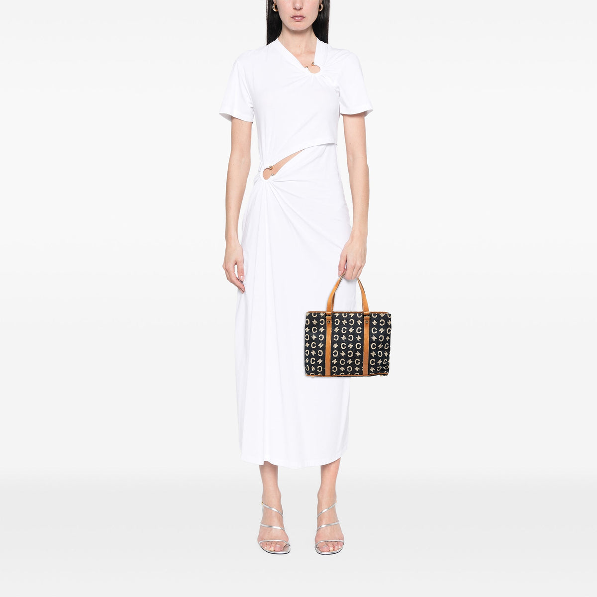 Celine C Macadam Denim Handbag