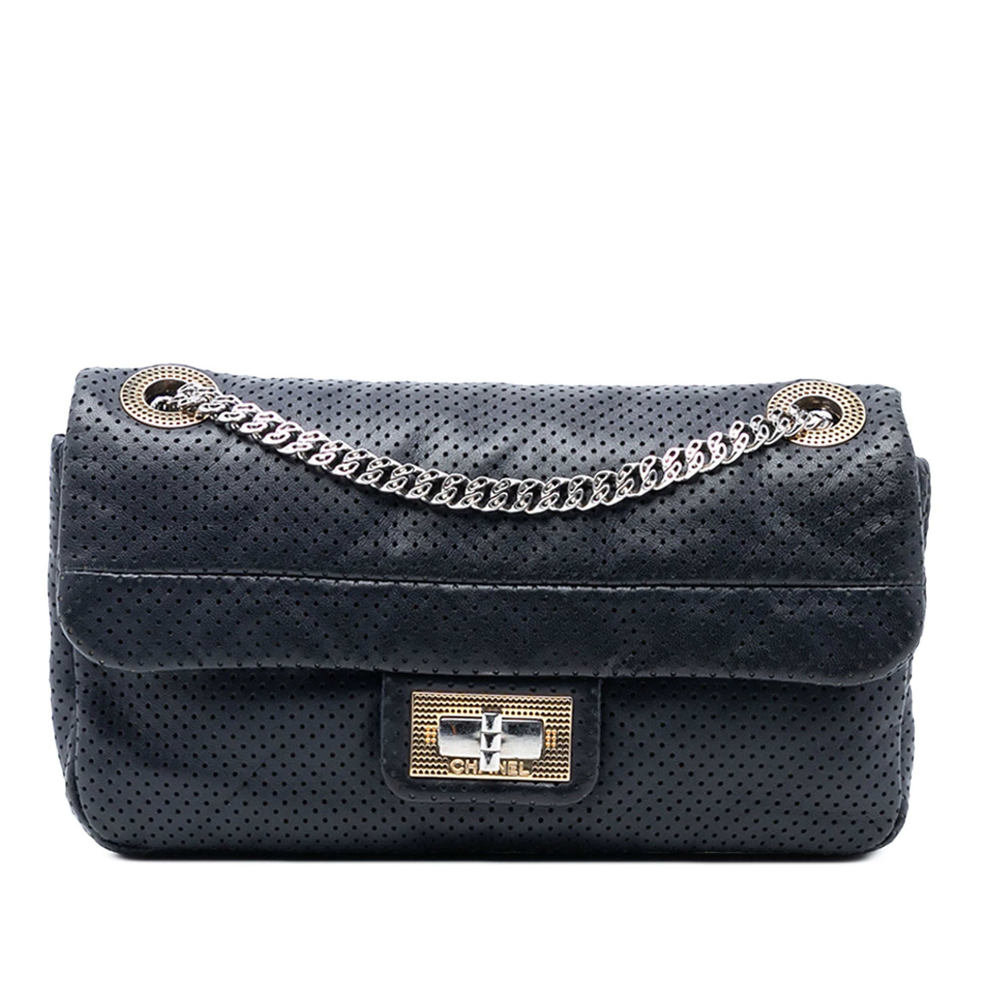 Chanel Small Reissue Perforated Calfskin Drill Flap