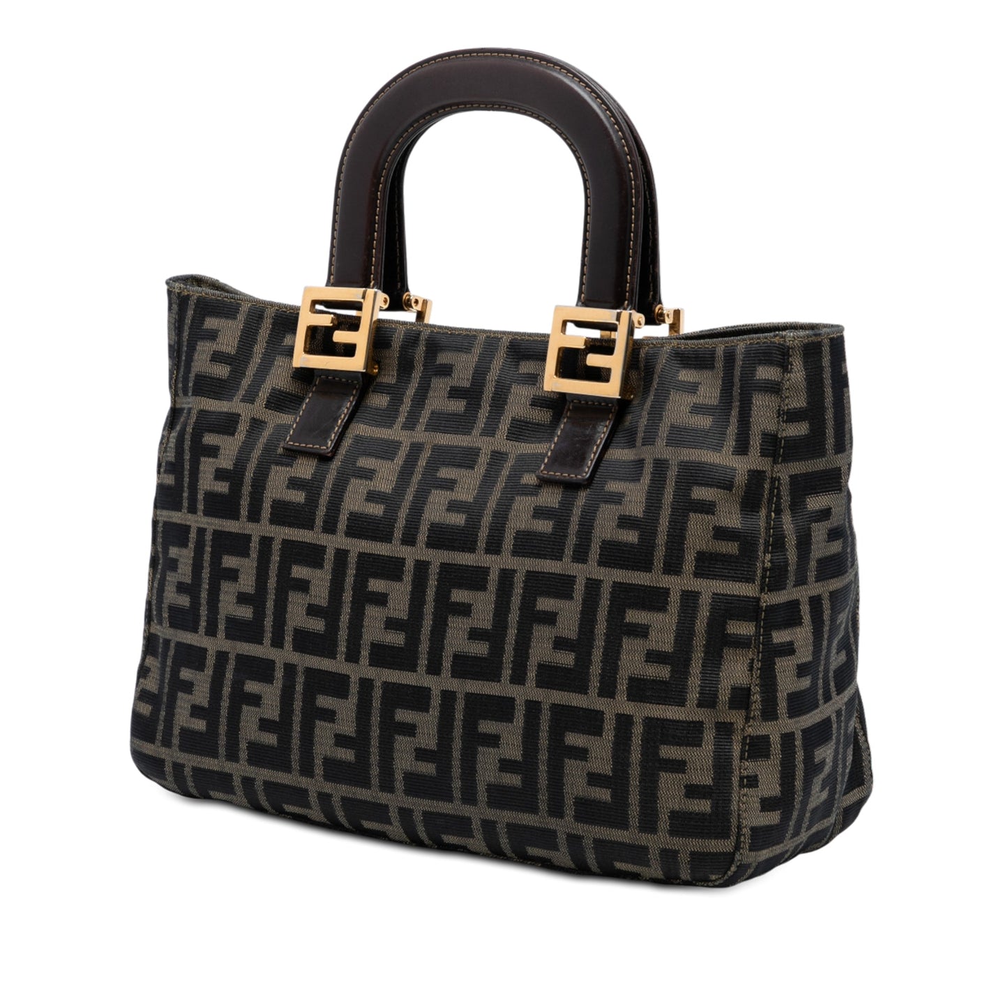 Fendi Small Zucca Canvas Twins Tote