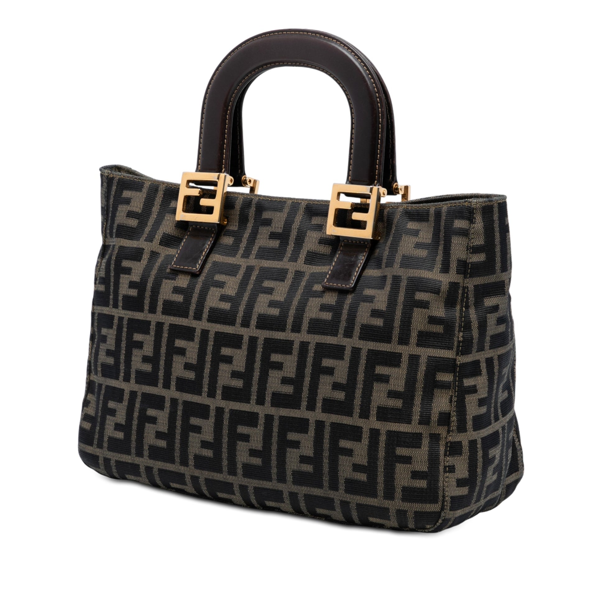 Fendi Small Zucca Canvas Twins Tote