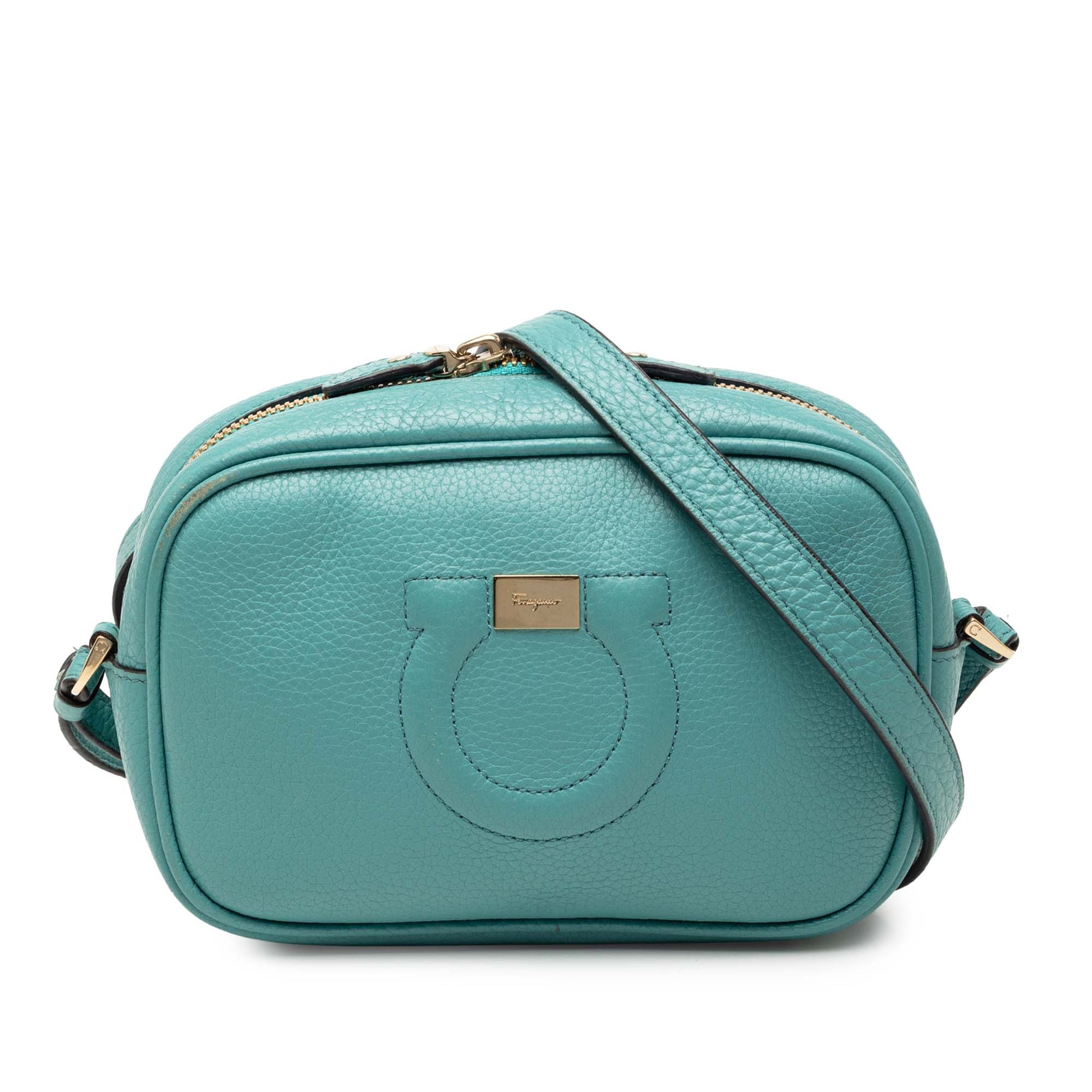 Ferragamo Leather Gancini Camera Bag