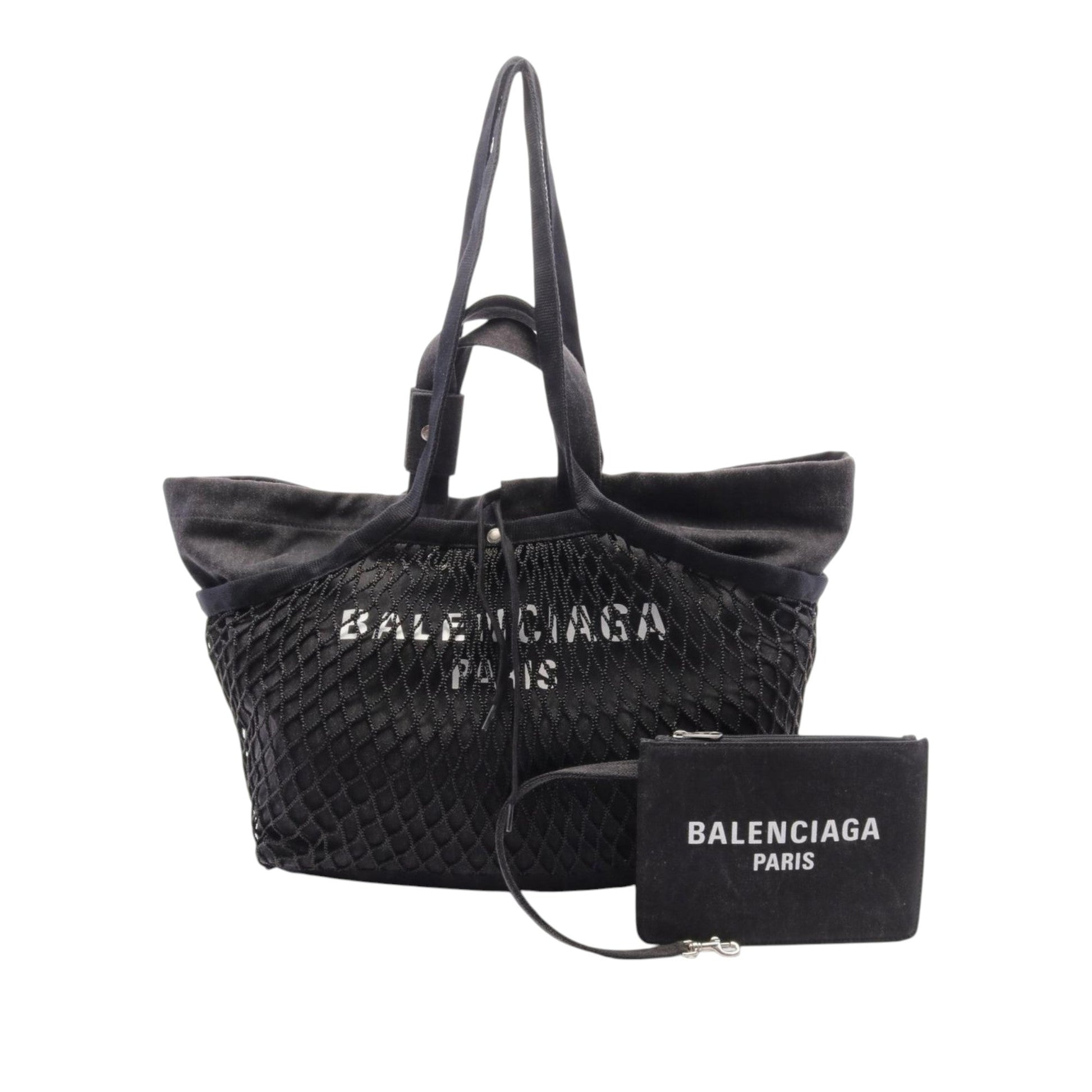 Balenciaga Mesh and Canvas 24/7 Tote
