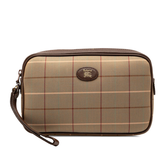 Burberry Vintage Check Canvas Clutch