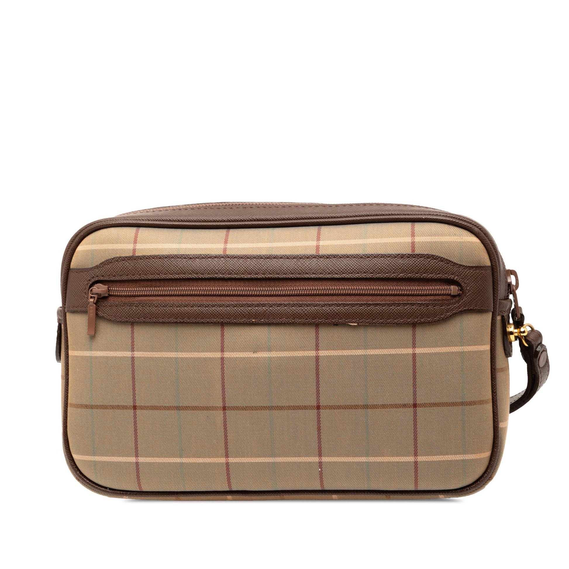 Burberry Vintage Check Canvas Clutch