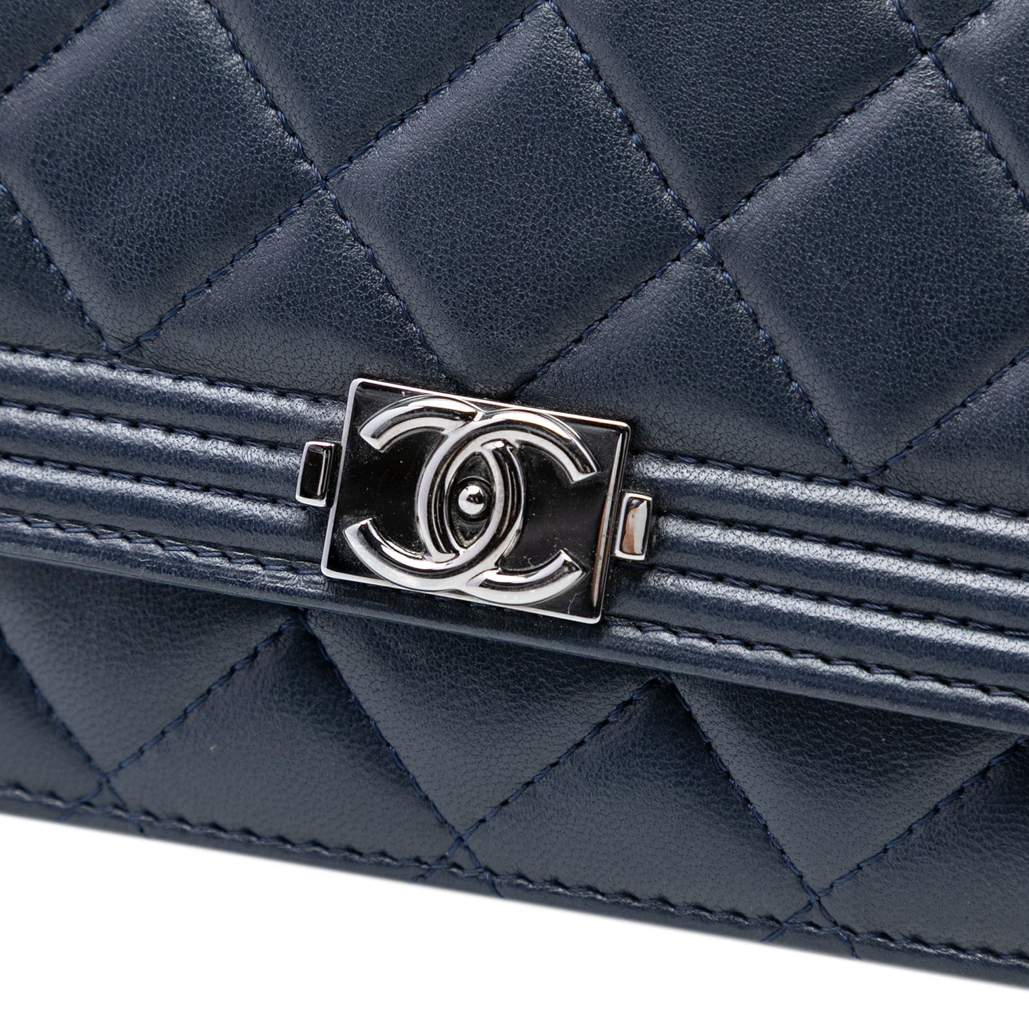 Quilted Lambskin Boy Wallet On Chain