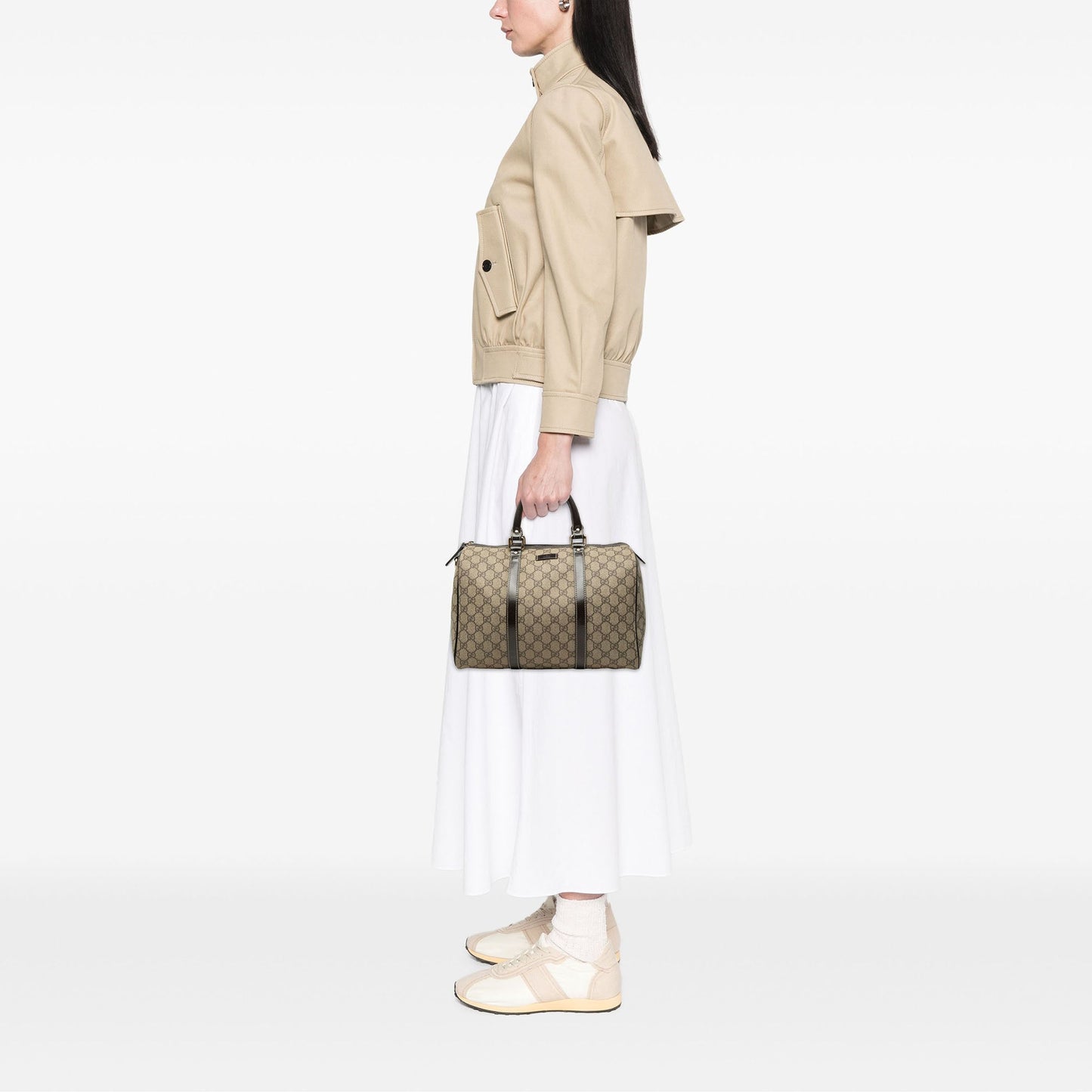 Gucci Medium GG Supreme Joy Boston Bag