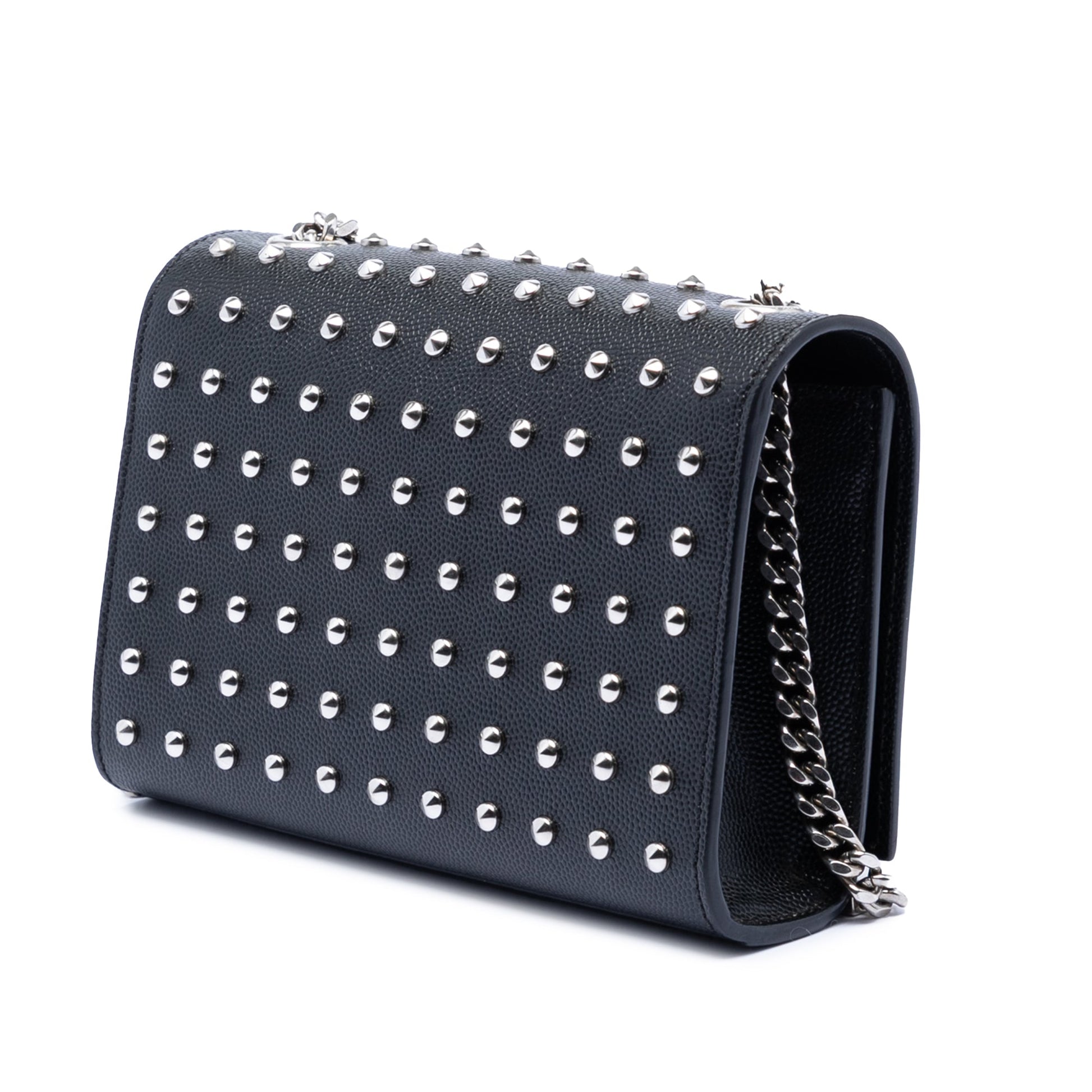Saint Laurent Mini Grain De Poudre Studded Kate Shoulder Bag