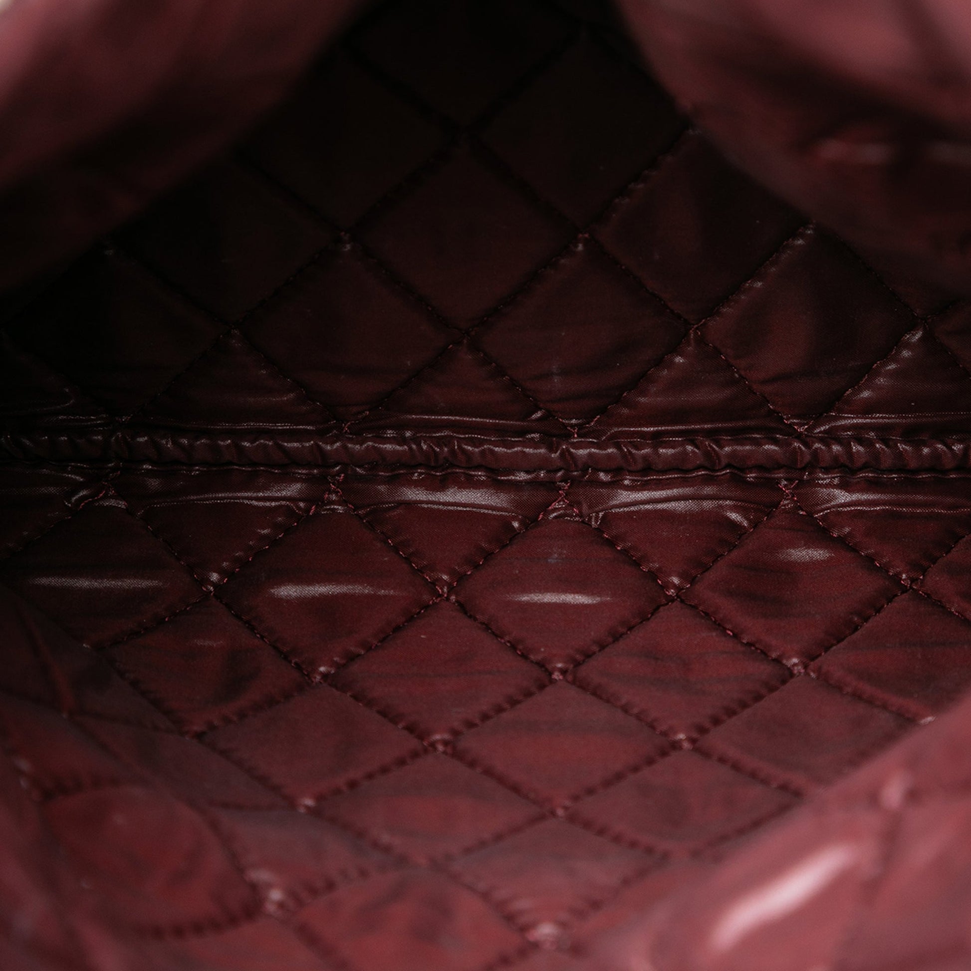 Chanel Quilted Caviar CC Beauty Foldover Clutch