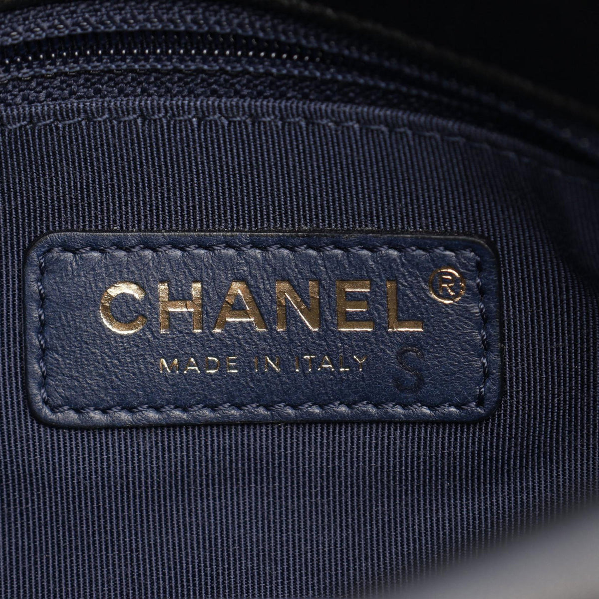 Chanel Chevron Calfskin Double Envelope Flap — Blue