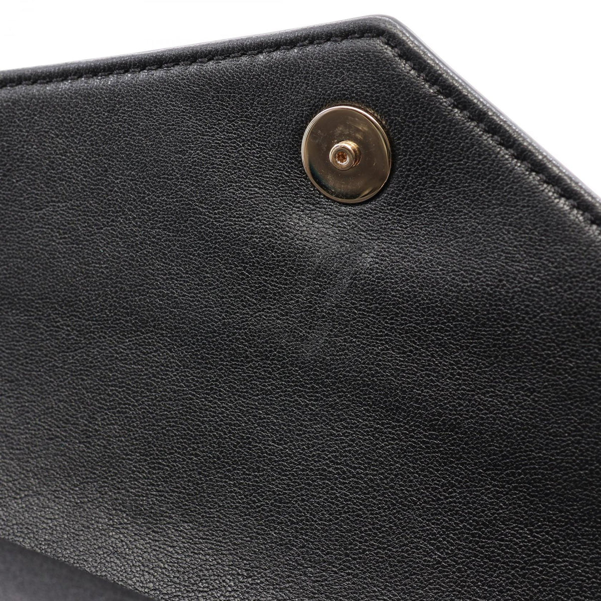 Chanel Chevron Calfskin Double Envelope Flap — Blue