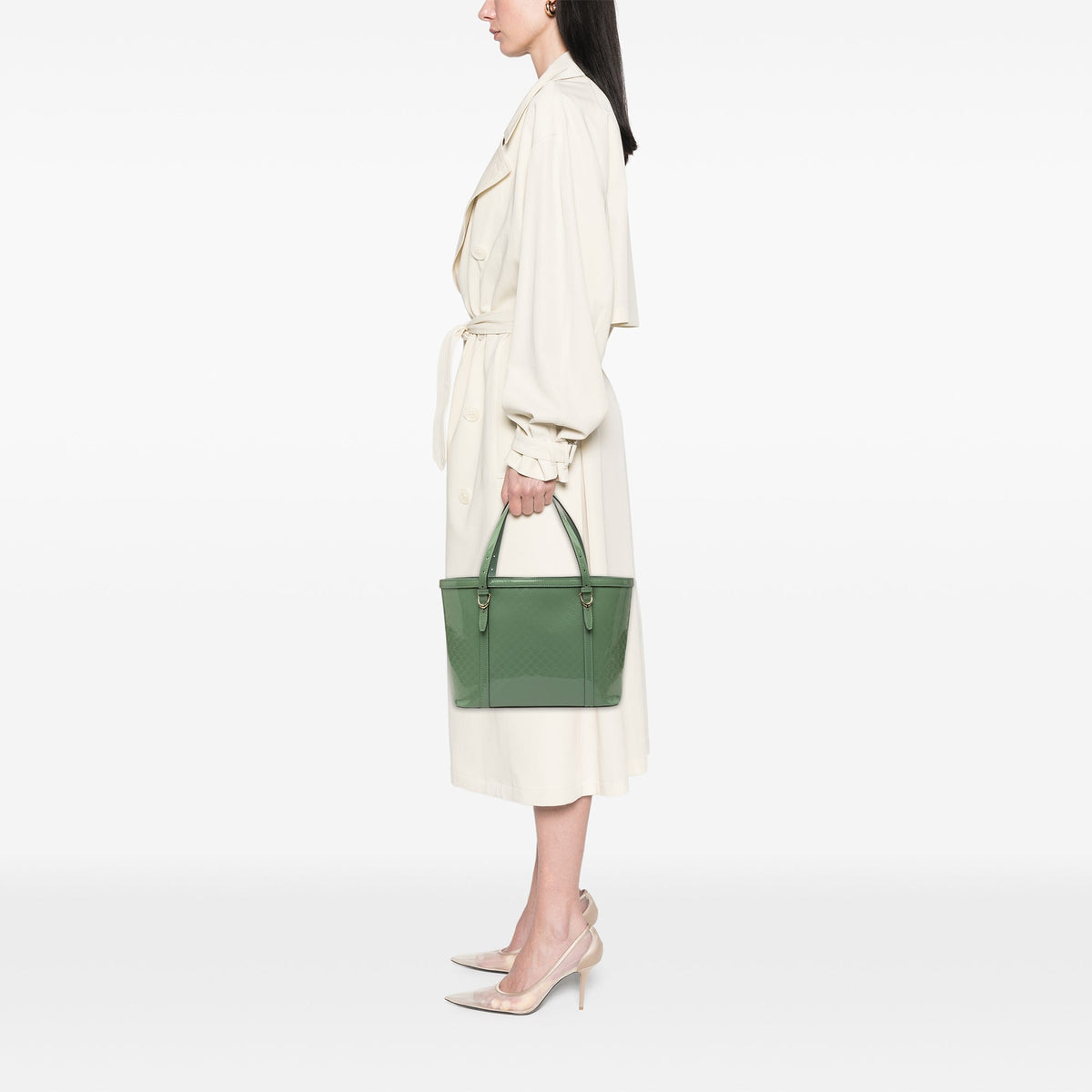 Gucci Patent Microguccissima Nice Tote