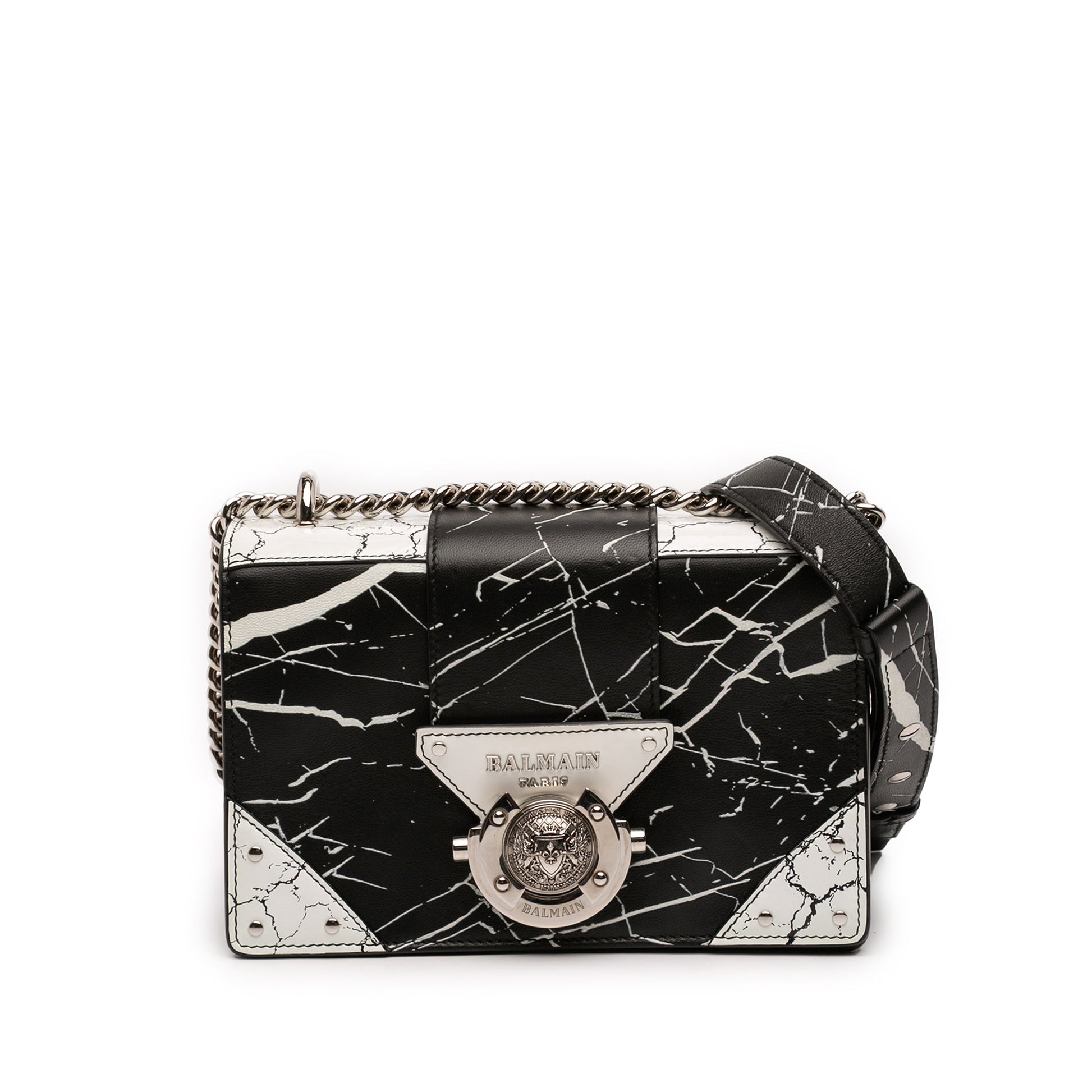 Printed Leather Ring Box 20 Crossbody