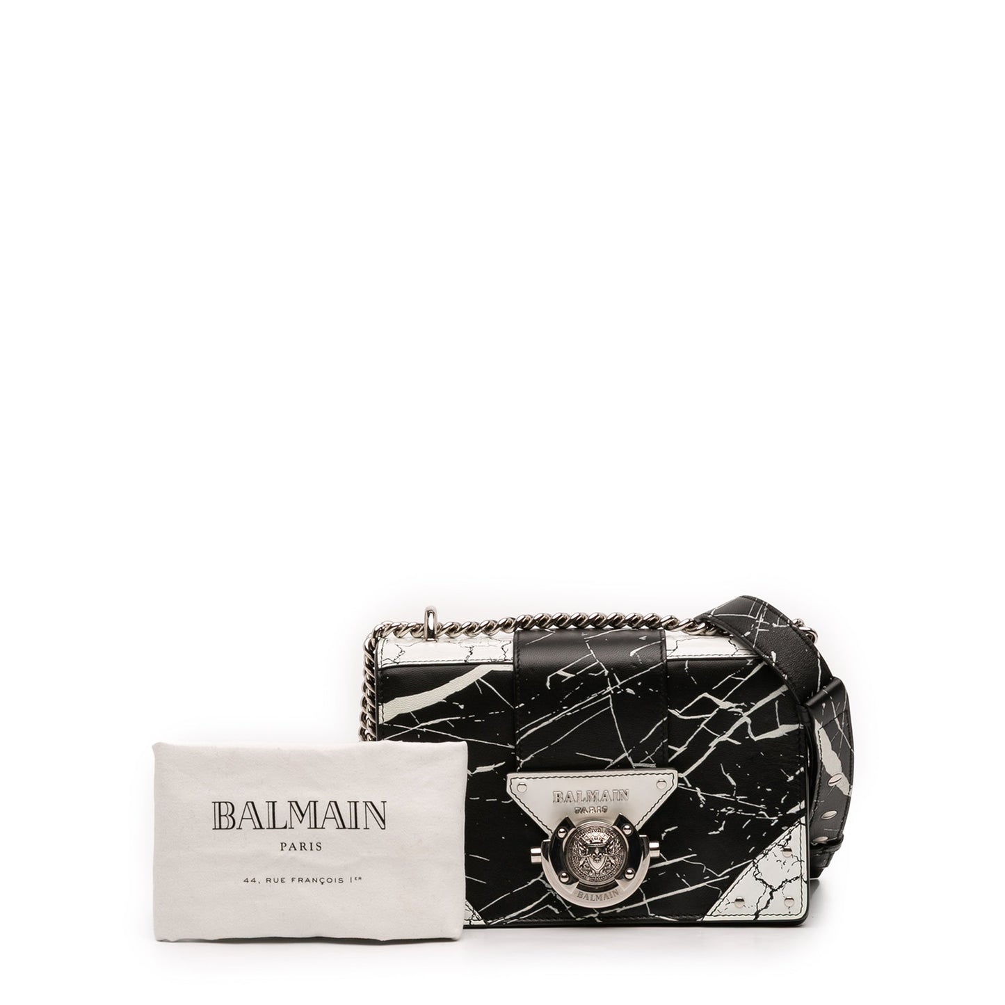 Printed Leather Ring Box 20 Crossbody