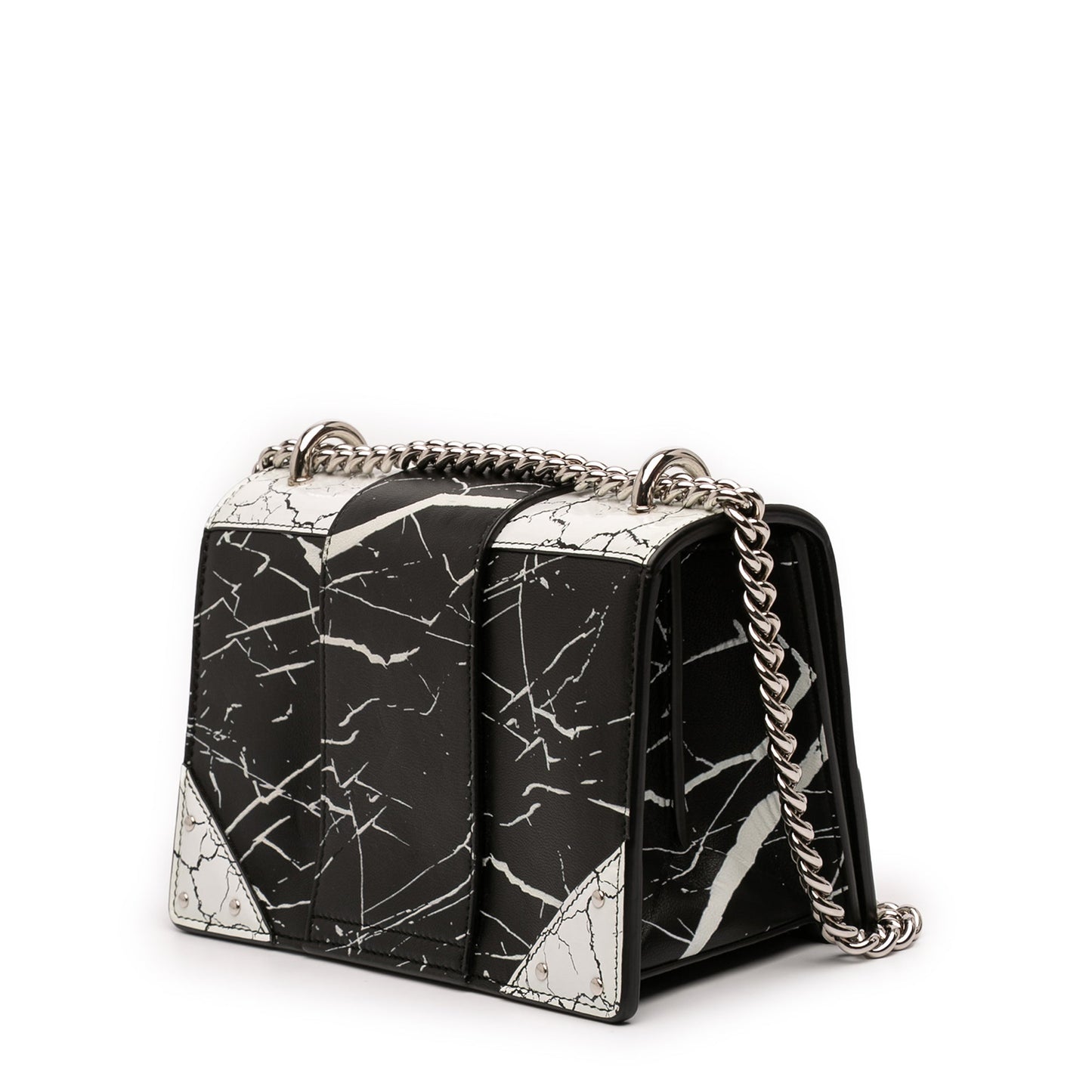 Printed Leather Ring Box 20 Crossbody
