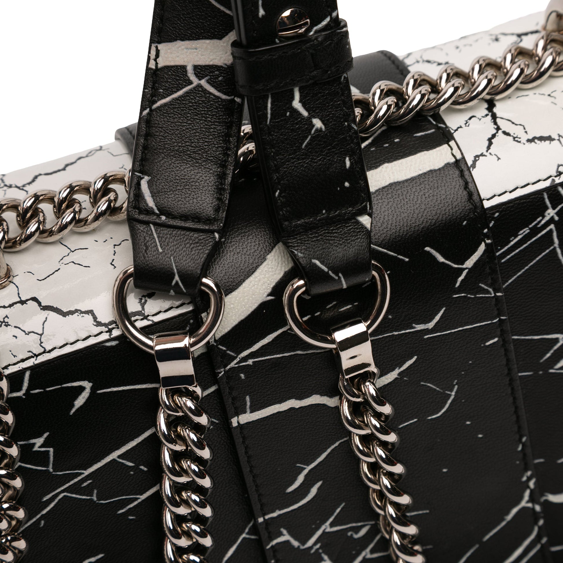 Printed Leather Ring Box 20 Crossbody