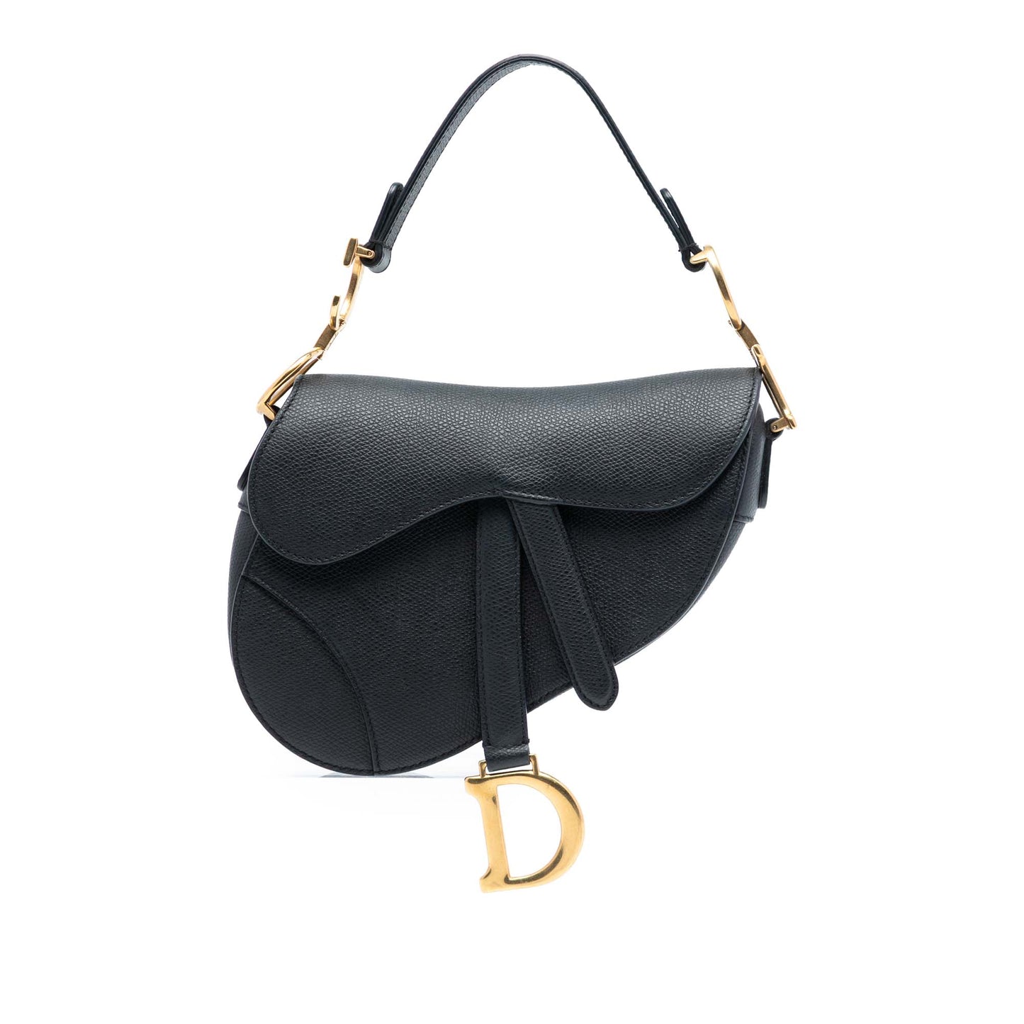 Dior Mini Grained Calfskin Saddle Bag