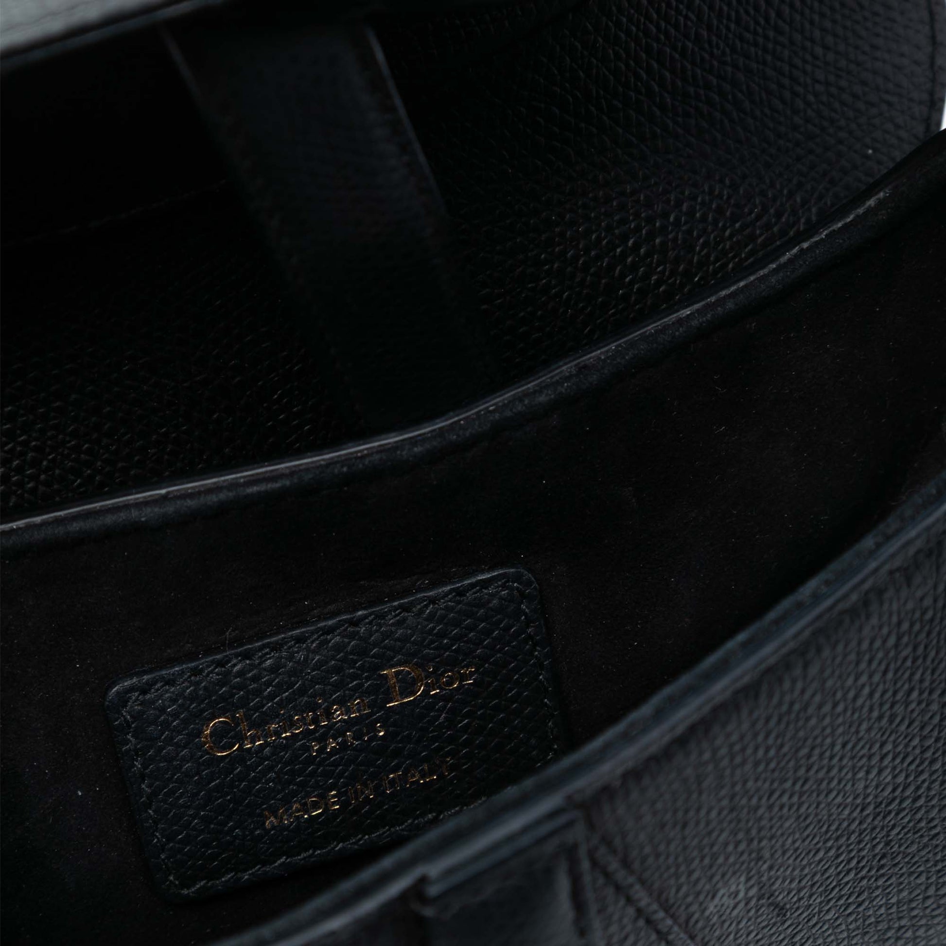 Dior Mini Grained Calfskin Saddle Bag