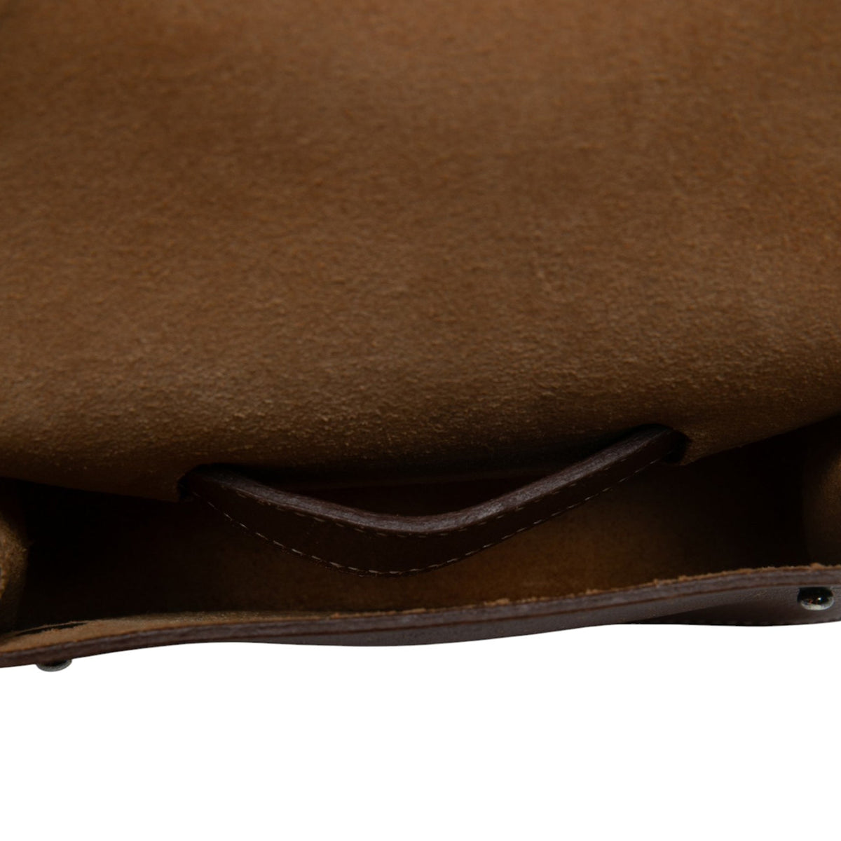 Hermès Courchevel Pochette Green Waist Bag — Brown