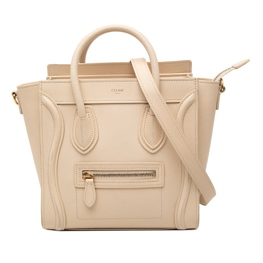 Celine Nano Leather Luggage Tote