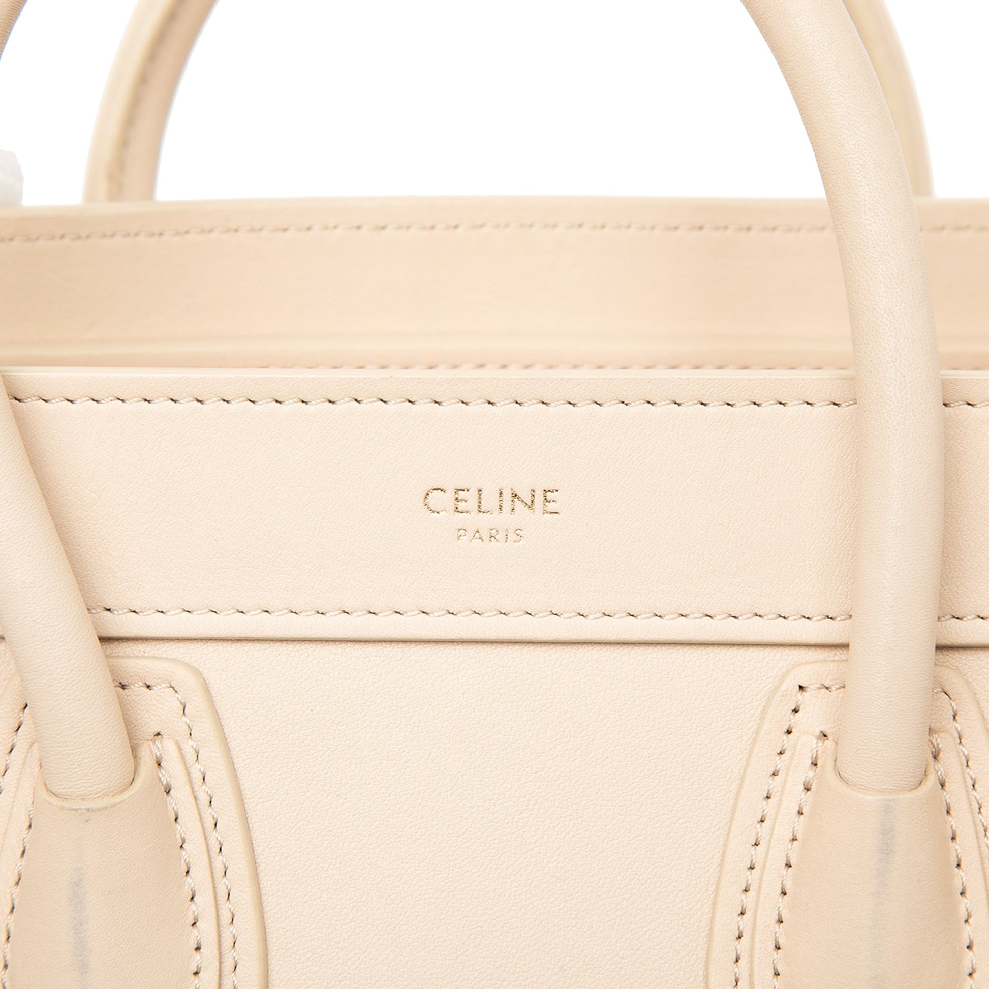 Celine Nano Leather Luggage Tote