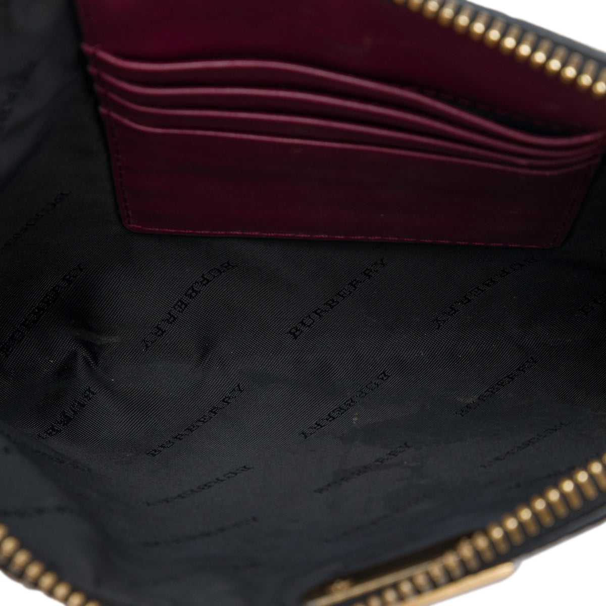 Burberry Grain Check Embossed Leather Peyton Crossbody