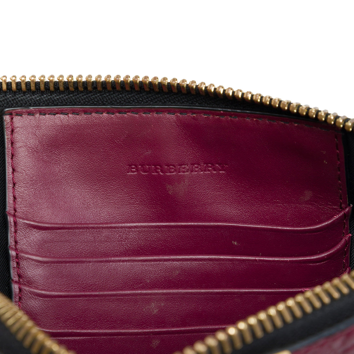 Burberry Grain Check Embossed Leather Peyton Crossbody