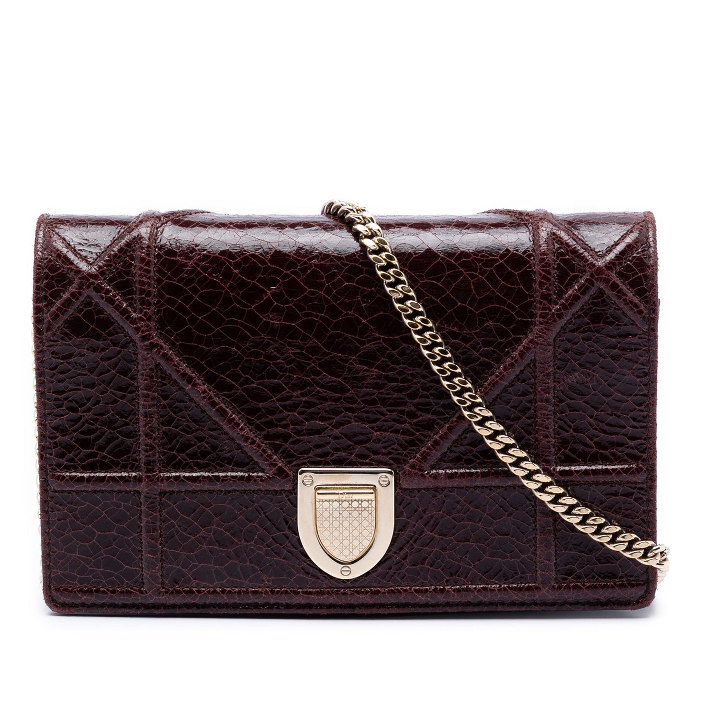 Dior Mini Crackled Deerskin Diorama Flap