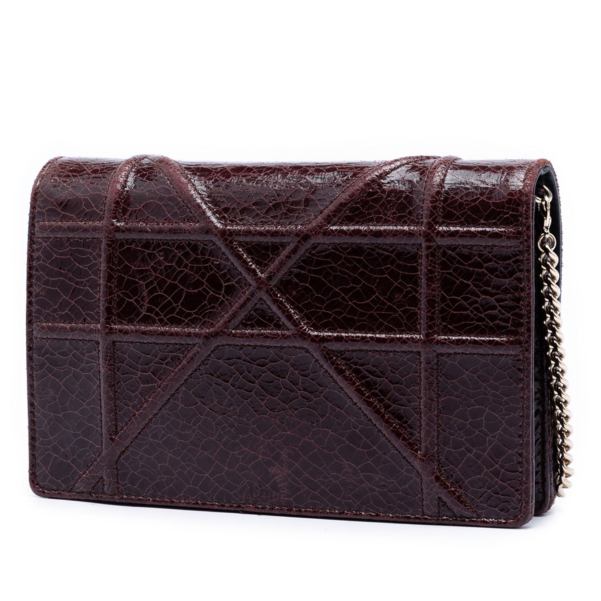 Dior Mini Crackled Deerskin Diorama Flap