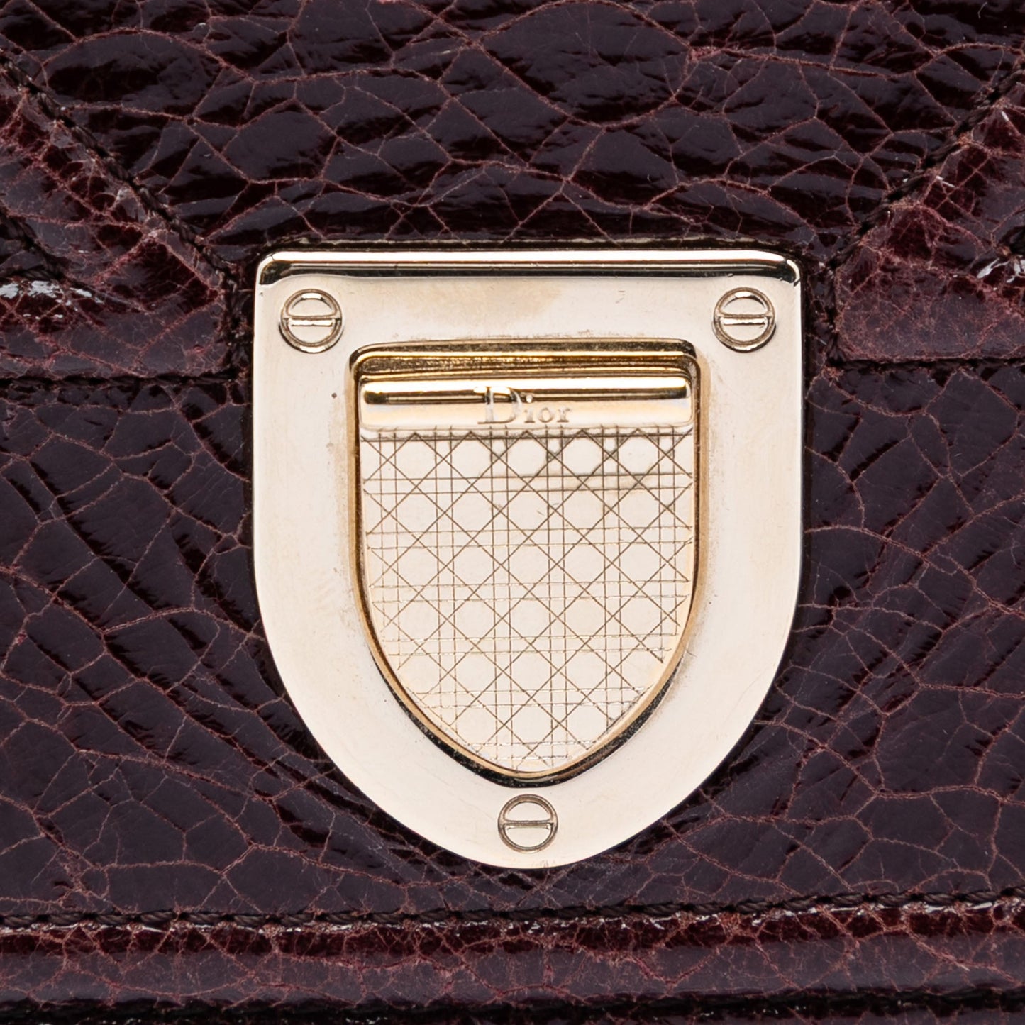 Dior Mini Crackled Deerskin Diorama Flap