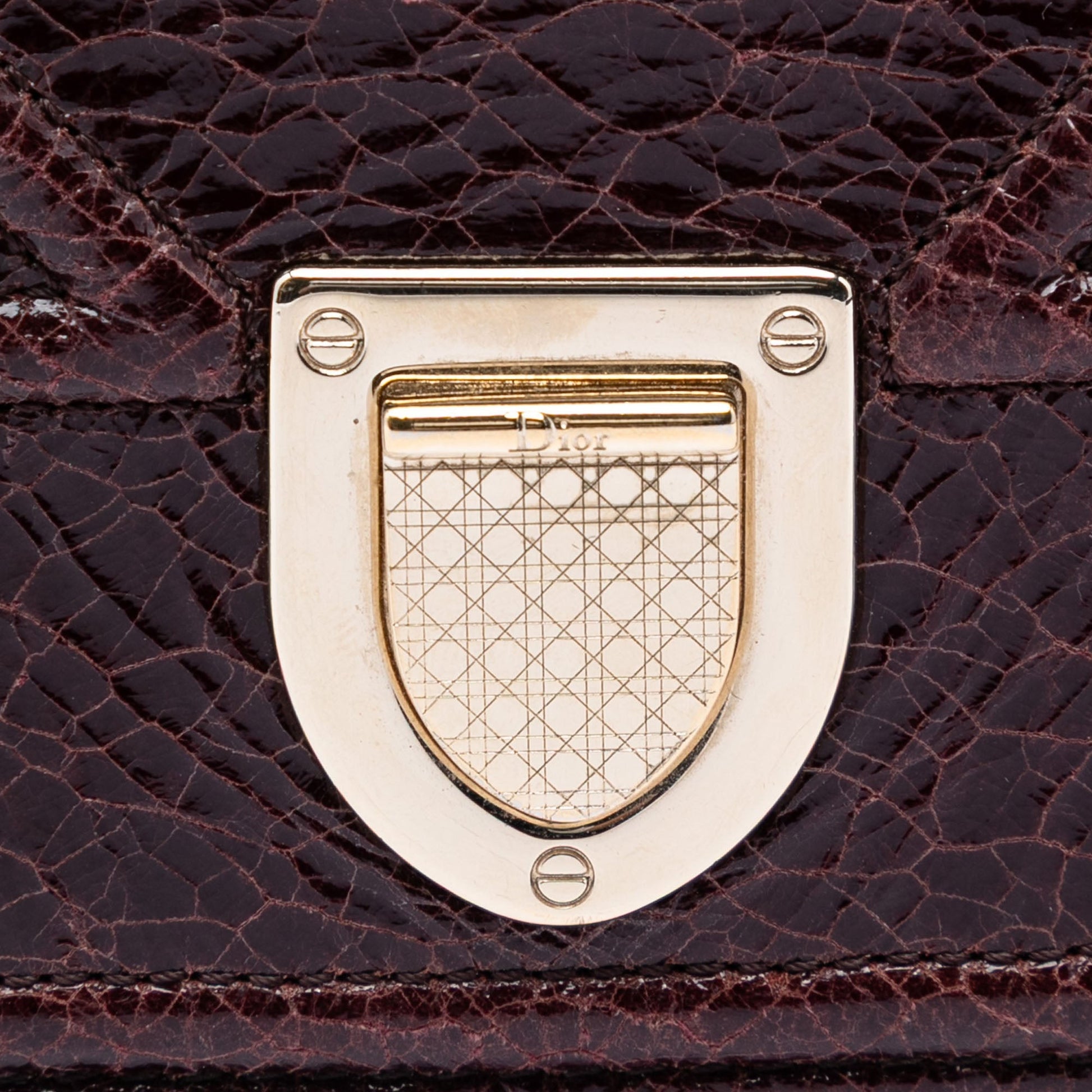 Dior Mini Crackled Deerskin Diorama Flap